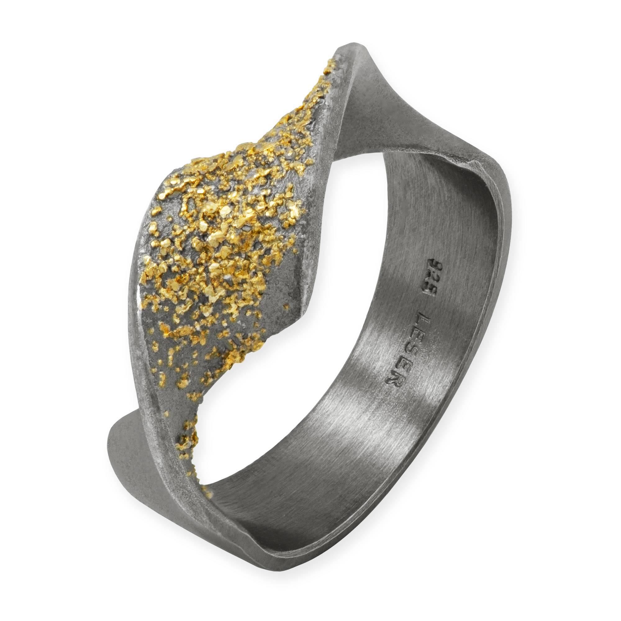 LESER Ring-Lina-925Silberoxy-750GG
