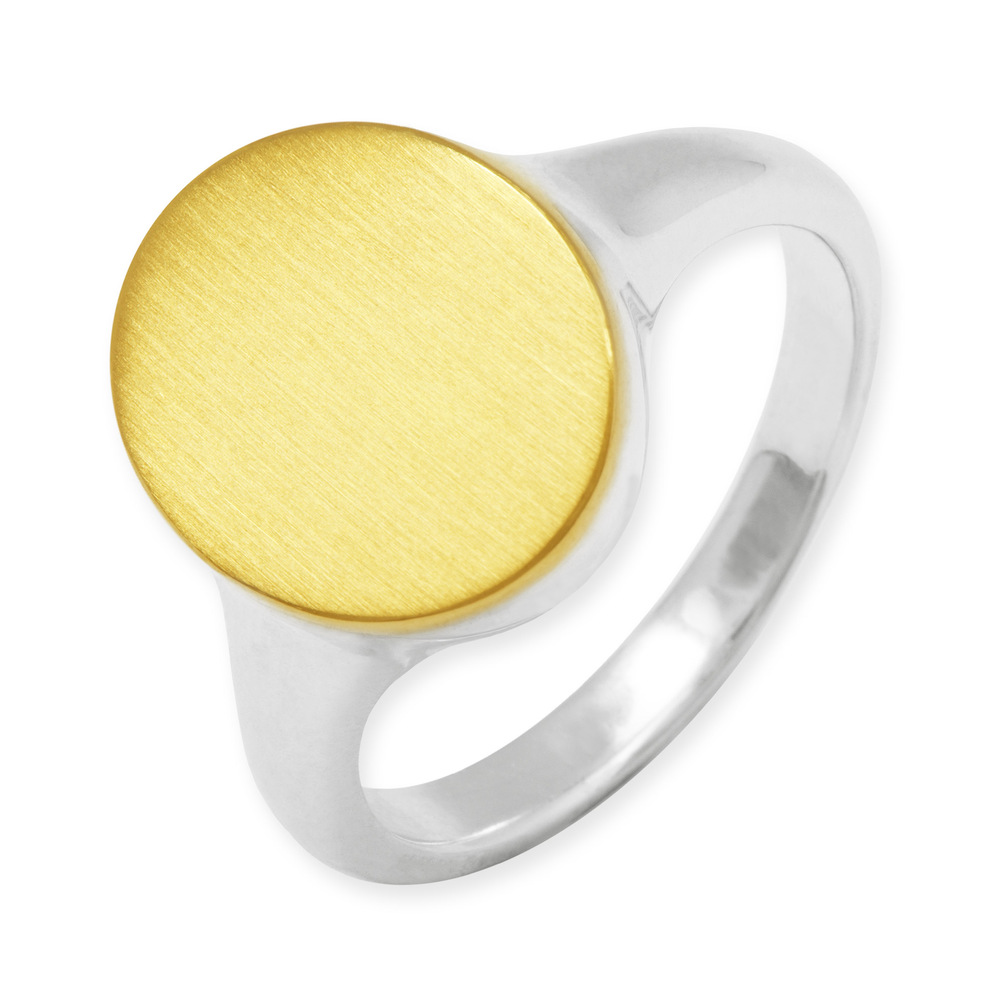 LESER Siegelring-Maennerschmuck-Gravur-925Silber-750GG LESER Siegelring-Maennerschmuck-Gravur-925Silber-750GG