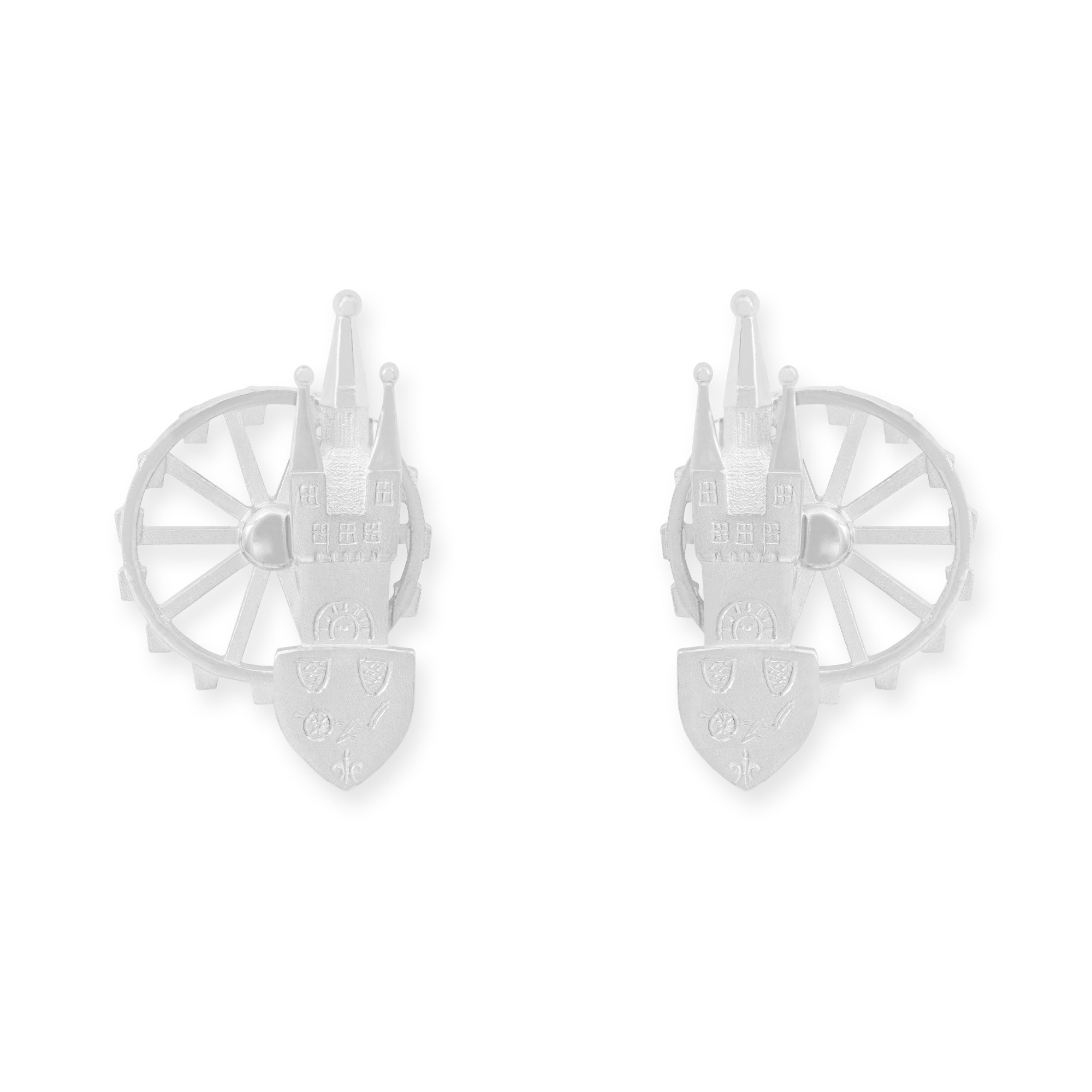 LESER Ohrstecker- Stadtschmuck Riesenrad Straubing Silber
