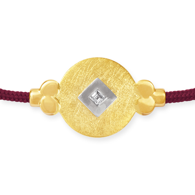 LESER Armband- 585 Gelbgold 925 Silber