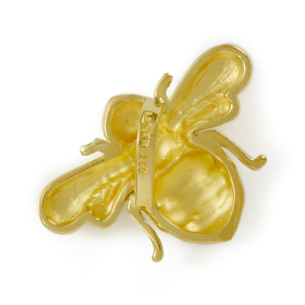 LESER Biene-Anhaenger 750 Gelbgold