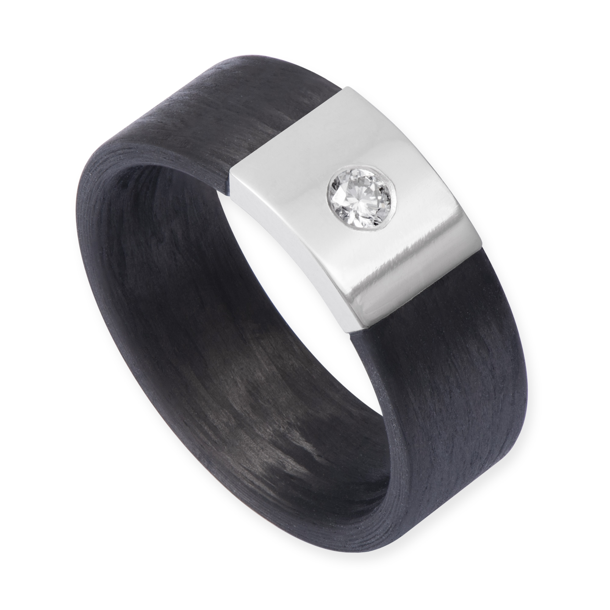 LESER Carbon-Ring-750WG-Brillant LESER Carbon-Ring-750WG-Brillant