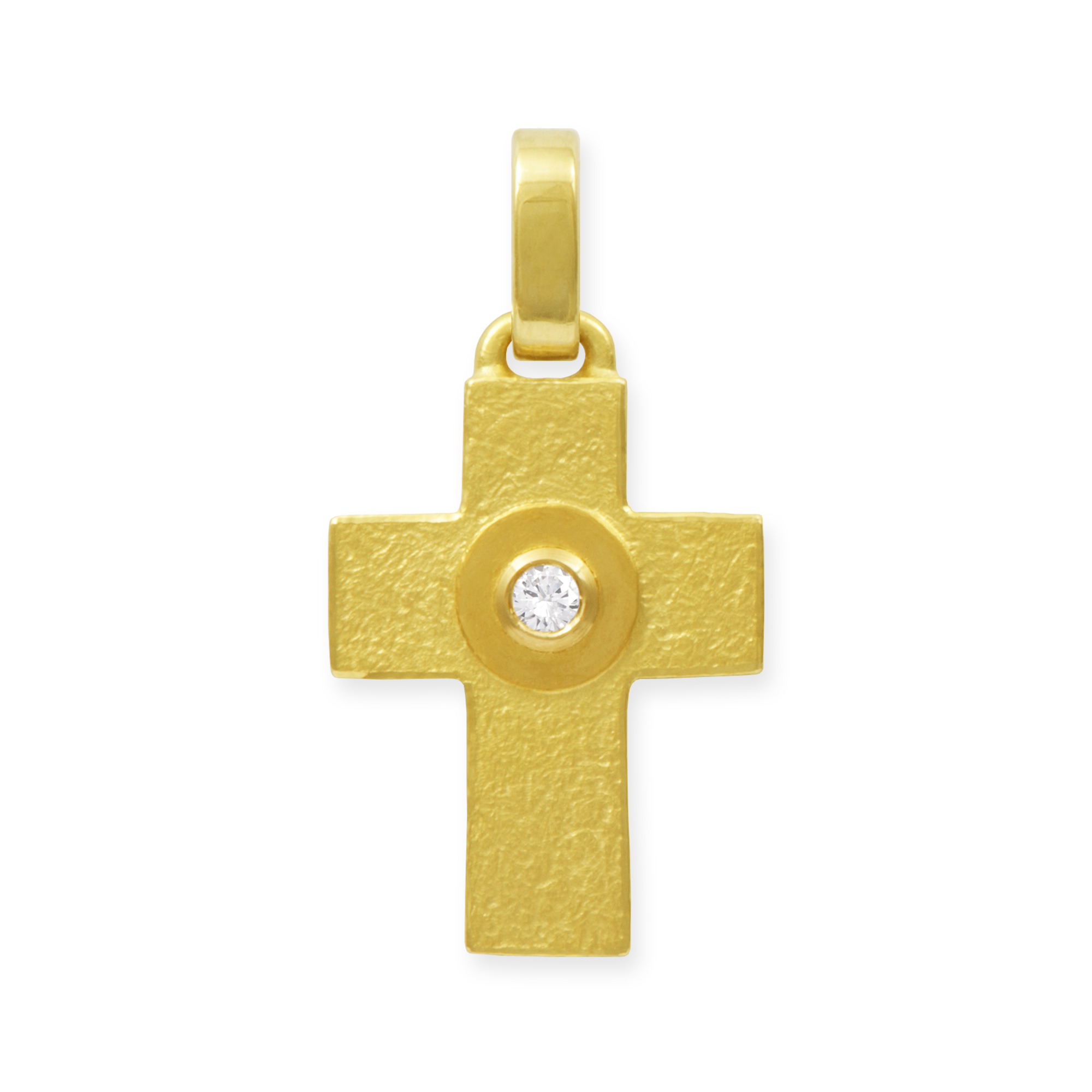 LESER Anhaenger- Kreuze 750 Gelbgold Brillant LESER Anhaenger- Kreuze 750 Gelbgold Brillant