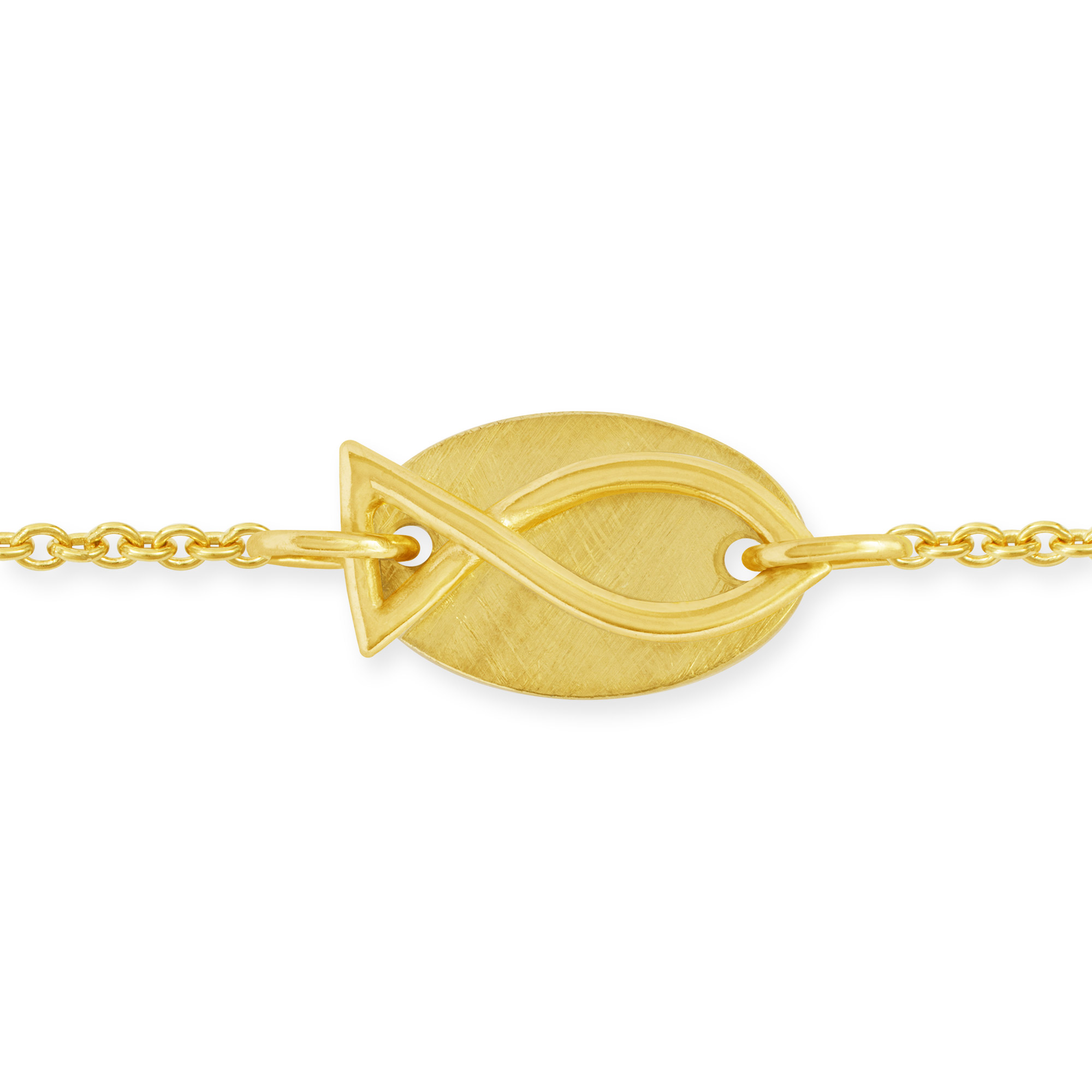 Feines Gliederarmband aus 750/Gelbgold
