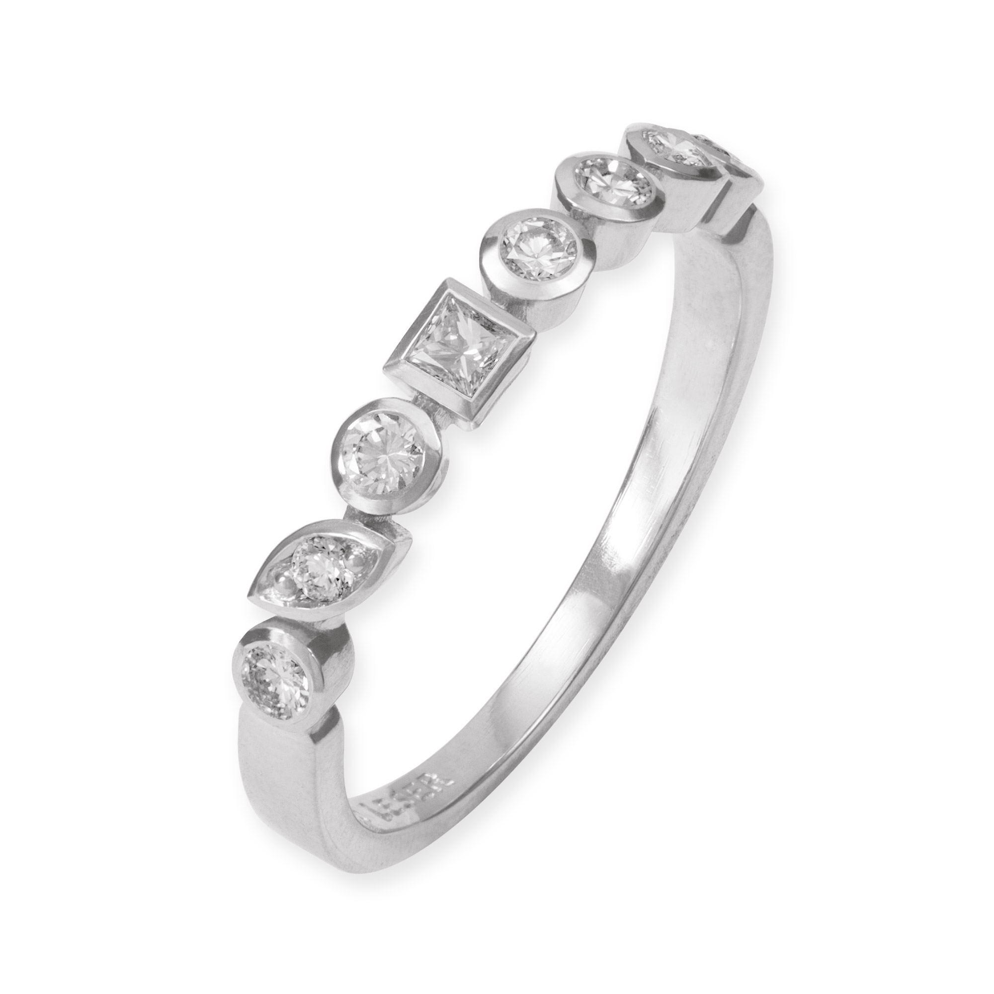 LESER Ring.Brillanten 750 Weissgold