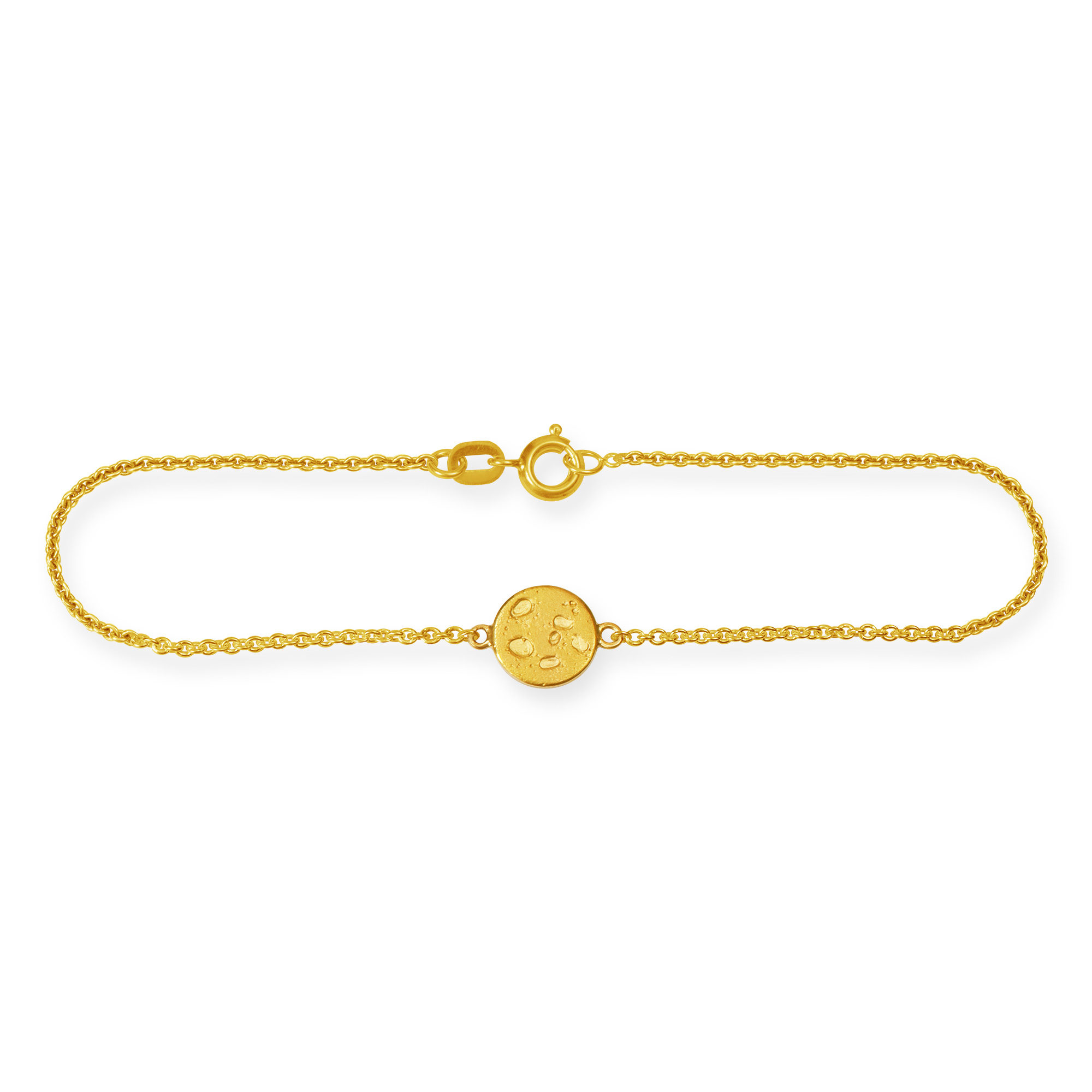 LESER Sonne Mond Strand-Mond-Armband-750 Gelbgold