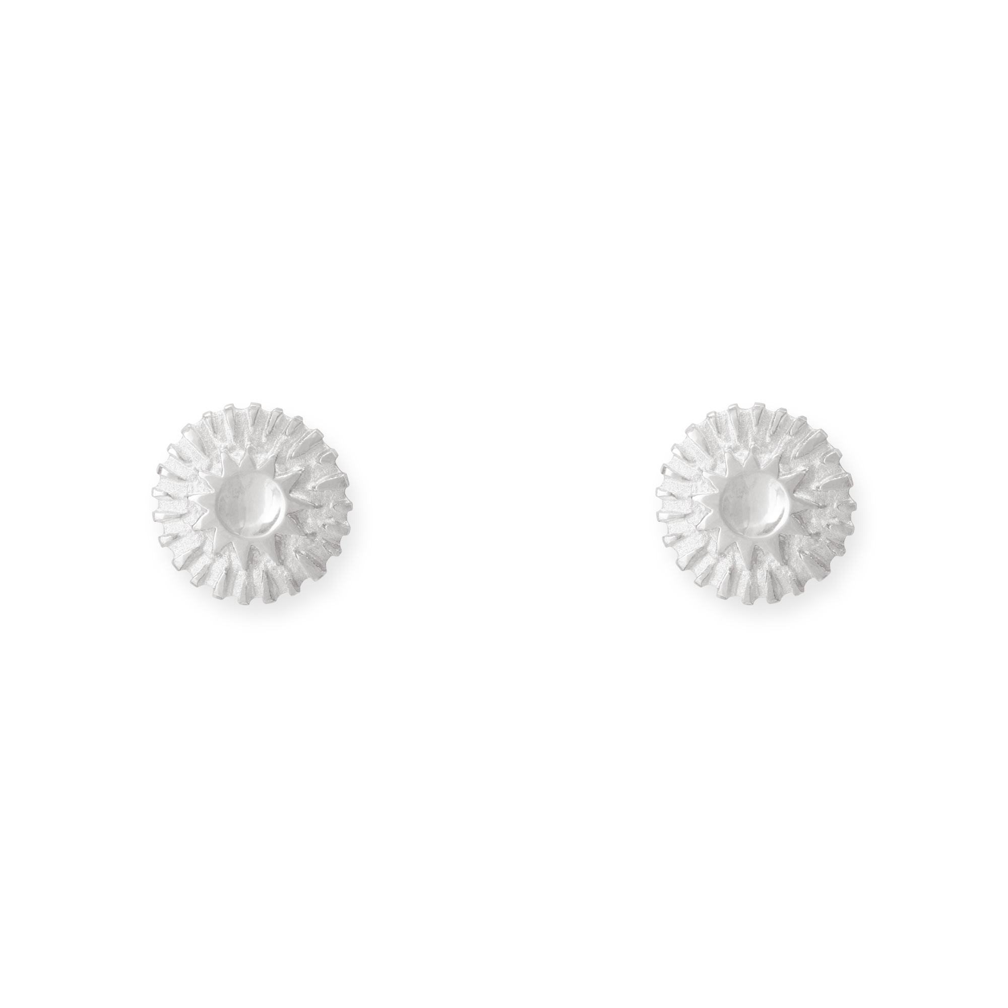 LESER Sonne Mond Strand-Sonne-Ohrstecker-750 Weissgold LESER Sonne Mond Strand-Sonne-Ohrstecker-750 Weissgold