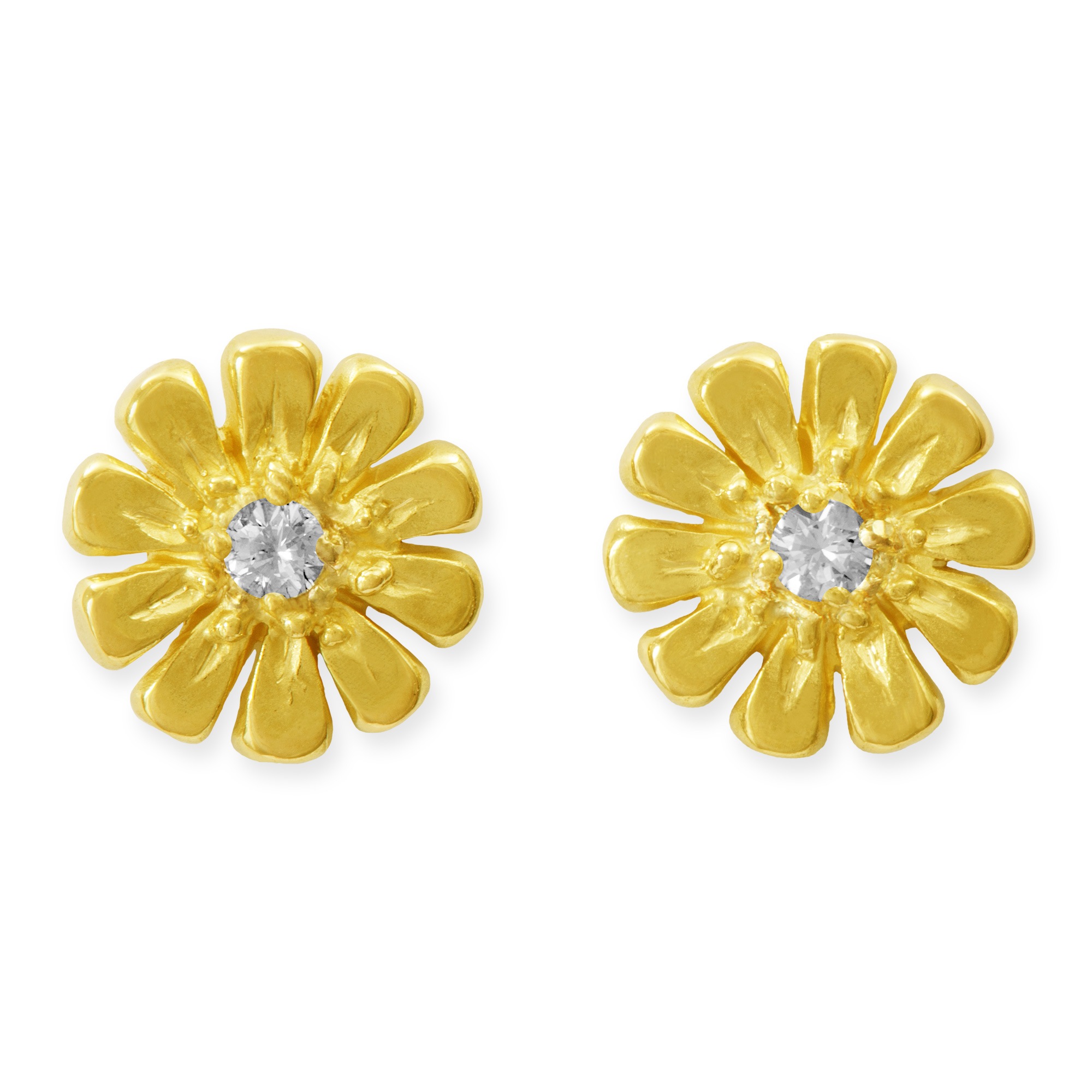 LESER Bluetentraum-Blumen-Ohrringe 750 Gelbgold mit Brillanten LESER Bluetentraum-Blumen-Ohrringe 750 Gelbgold mit Brillanten