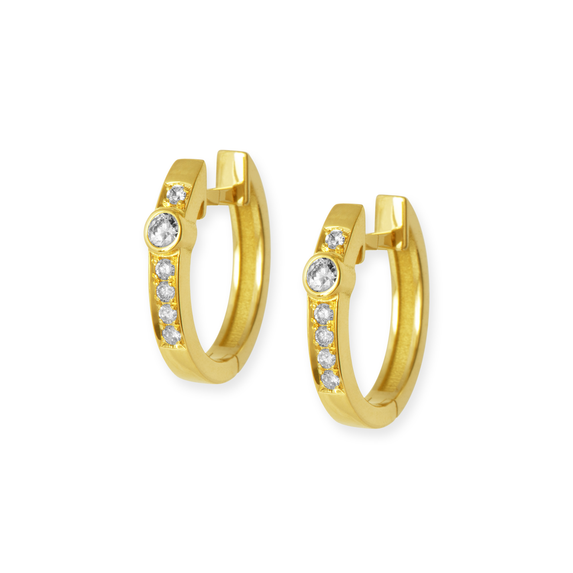 LESER Creolen 750 Gelbgold, Brillanten - 119094 LESER Creolen 750 Gelbgold, Brillanten - 119094