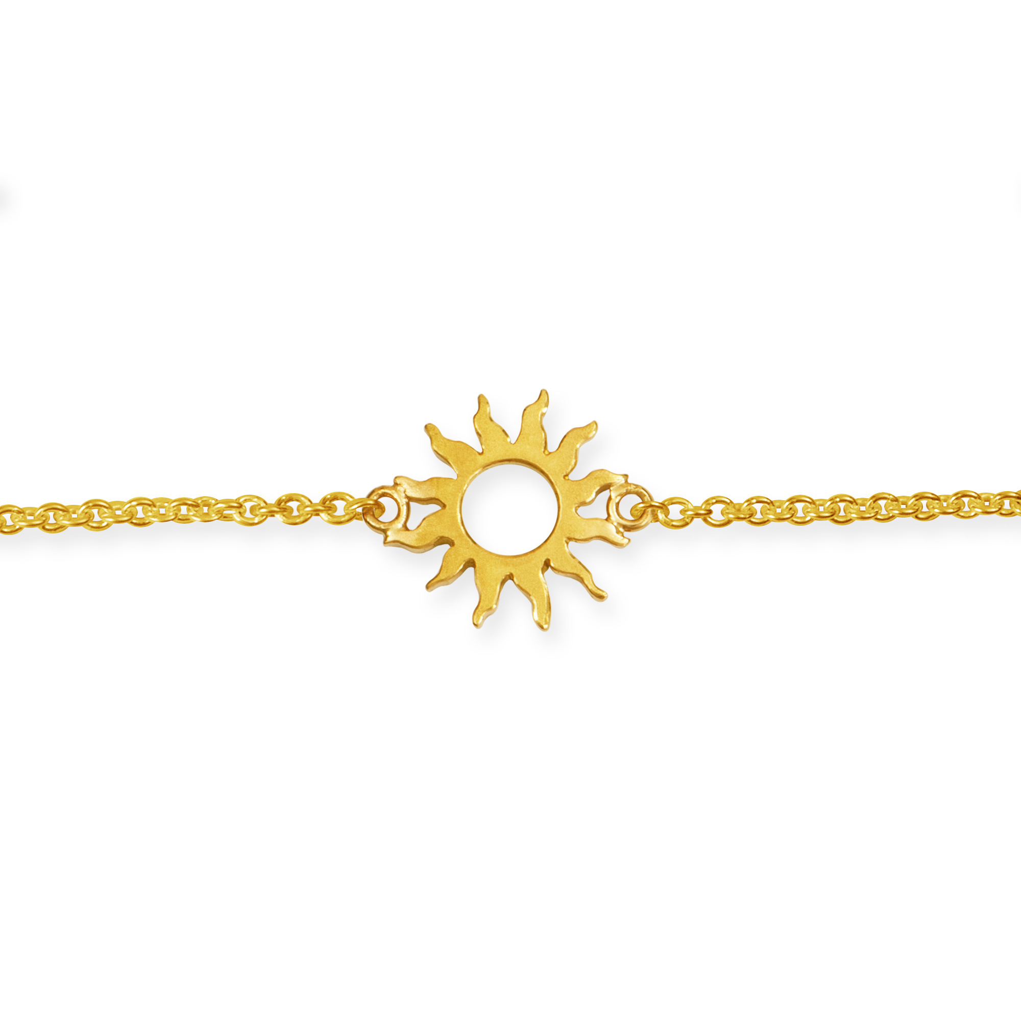 LESER Sonne Mond Strand-Sonne-Armband-750 Gelbgold