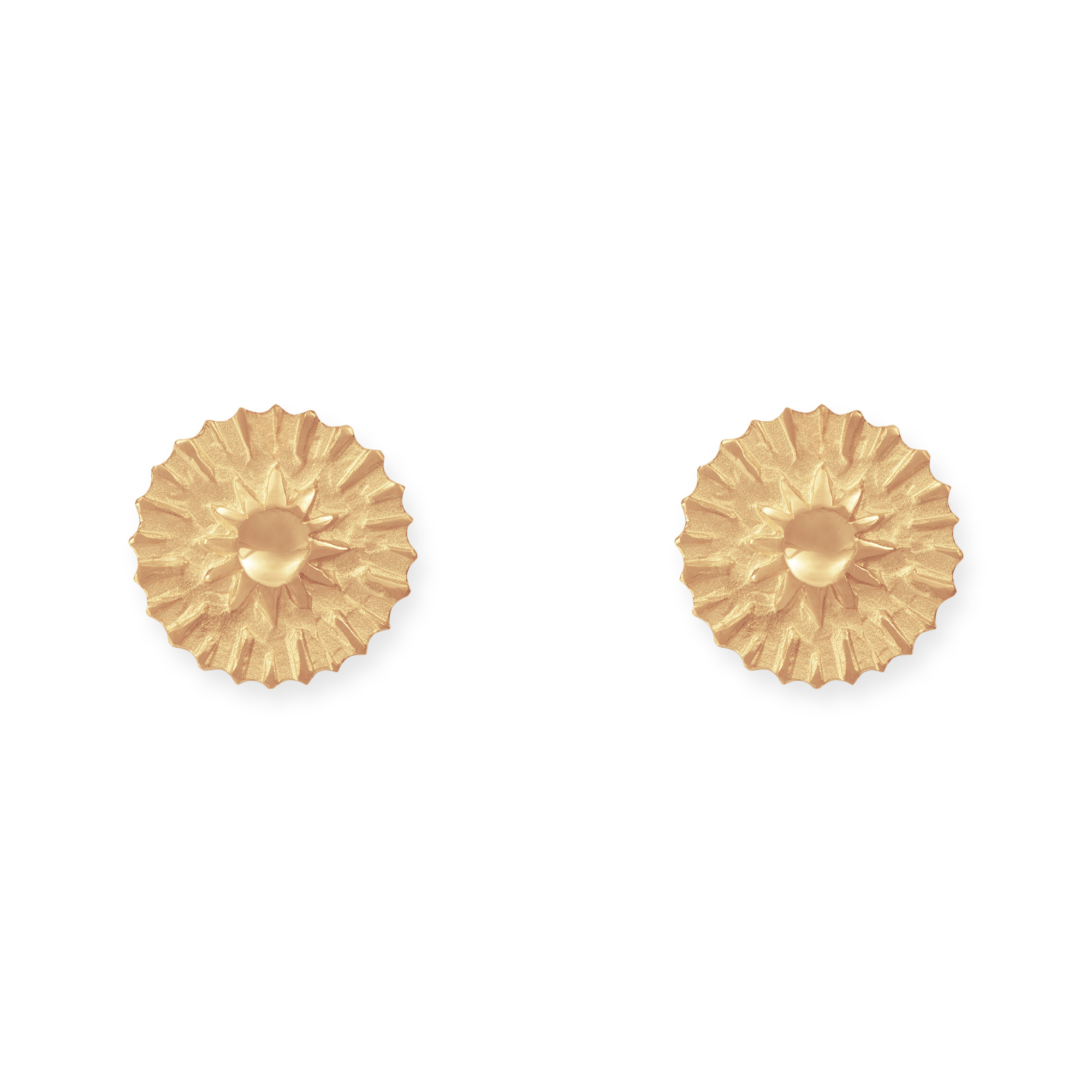 LESER Sonne Mond Strand-Sonne-Ohrstecker-750 Rotgold LESER Sonne Mond Strand-Sonne-Ohrstecker-750 Rotgold