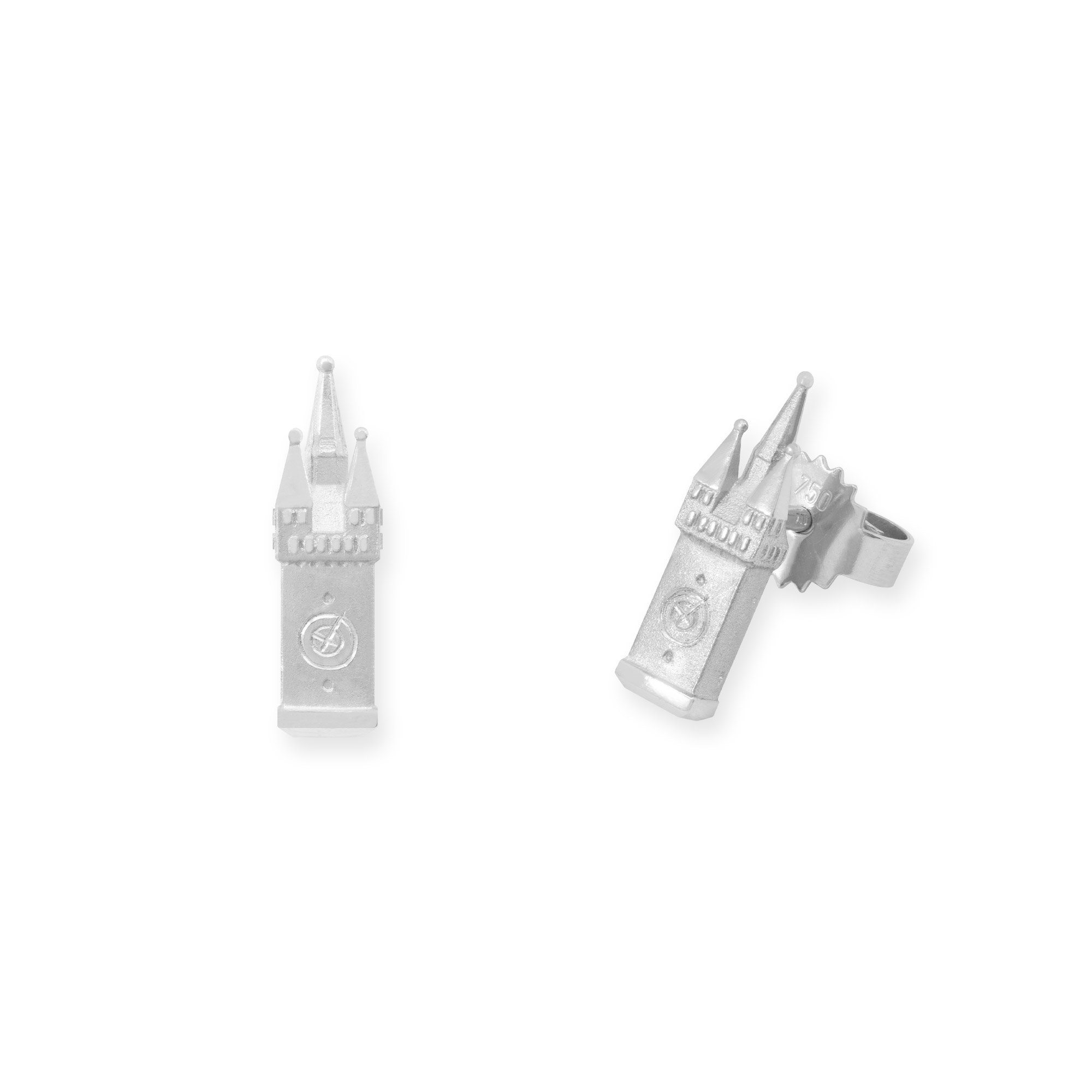 LESER Ohrstecker- Stadtturm Silber