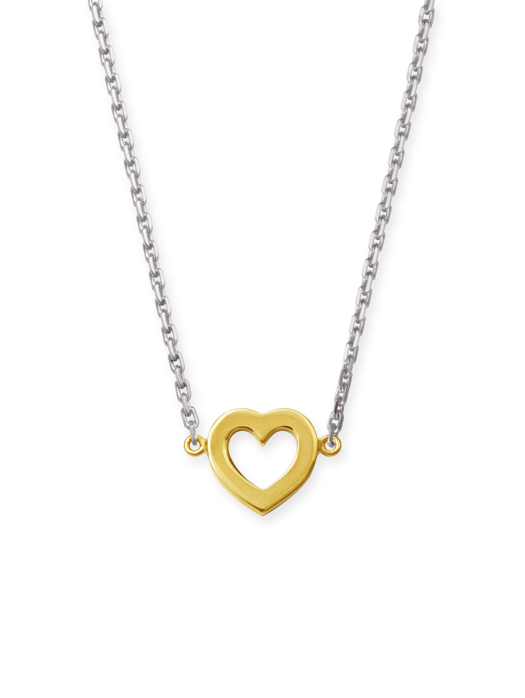 LESER Collier- Herz 585 Gelbgold 585 Weissgold LESER Collier- Herz 585 Gelbgold 585 Weissgold