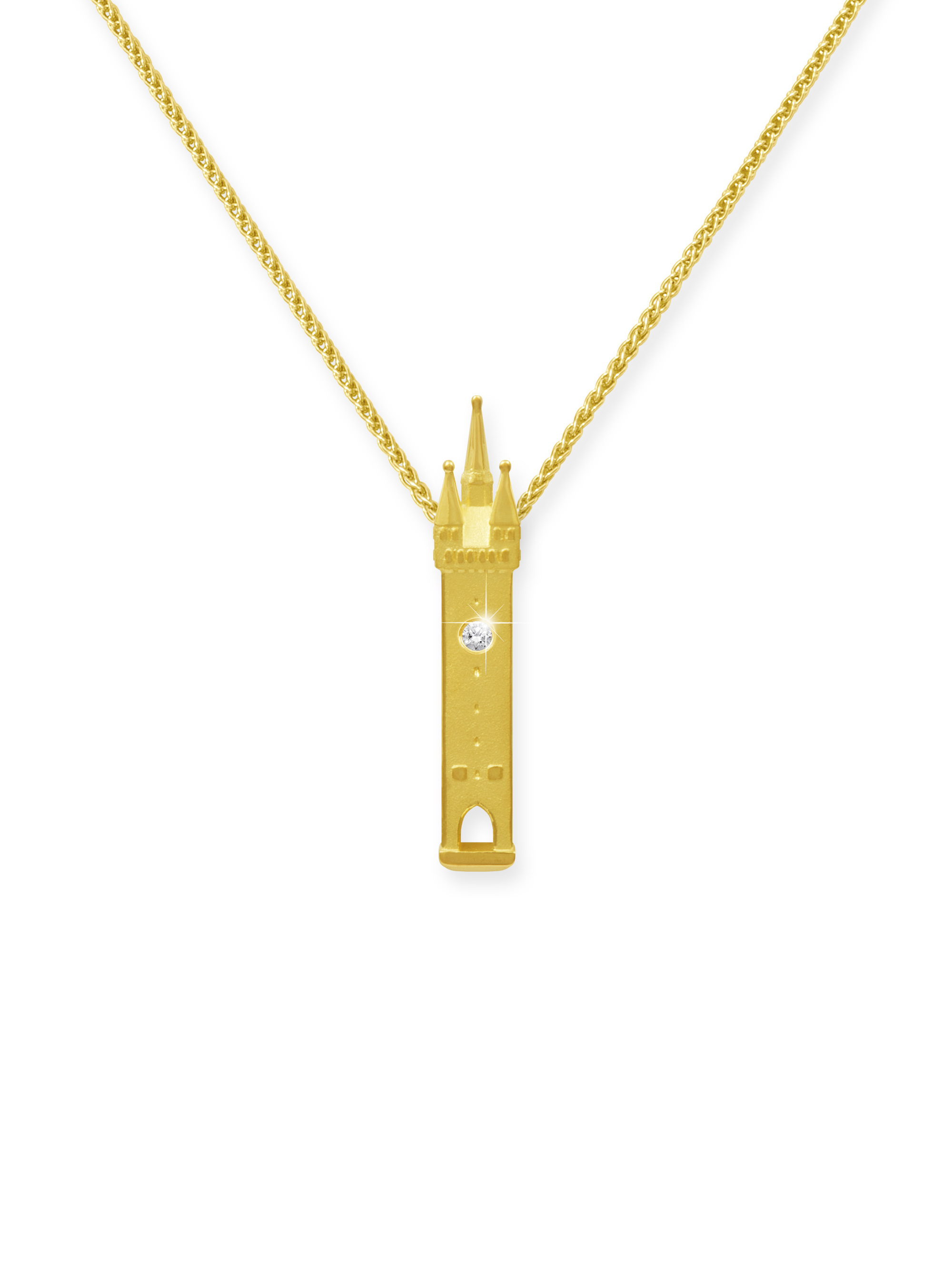 LESER Anhaenger- Stadtturm Gelbgold Brillant LESER Anhaenger- Stadtturm Gelbgold Brillant