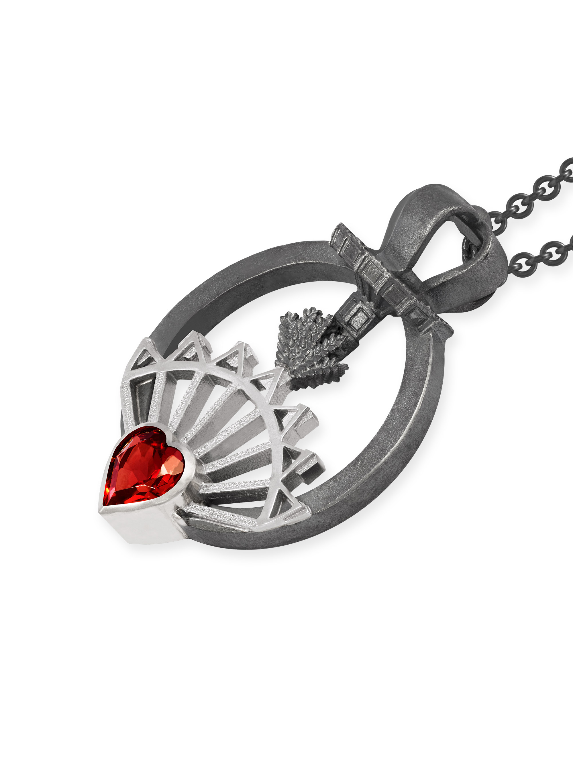 LESER Anhanger- Stadtschmuck Granat 925 Silber