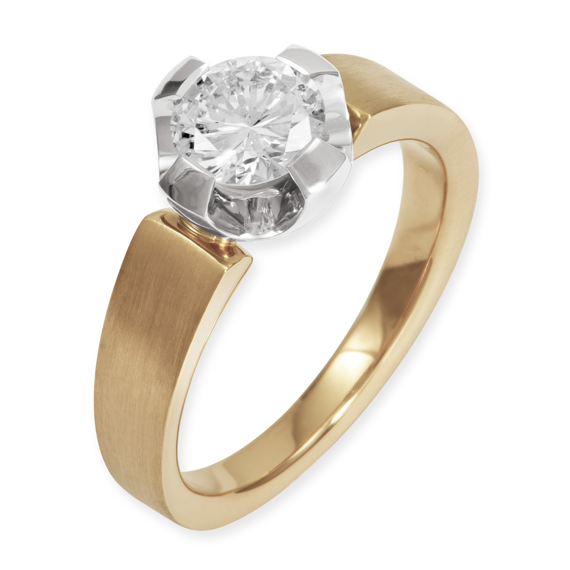 LESER Ring- Unikat 750 Rosegold Brillant 