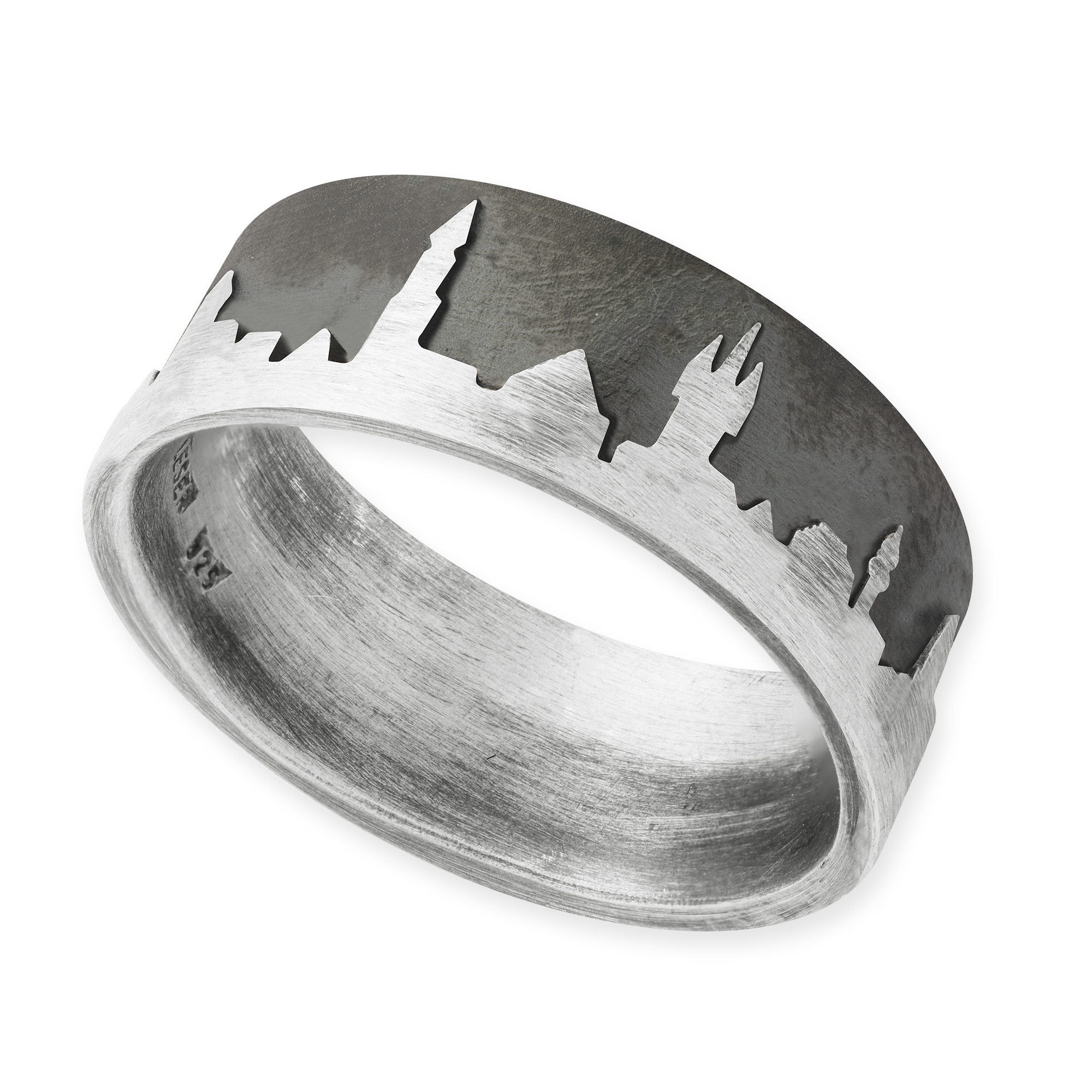LESER Ring- Stadtsilhouette Silber