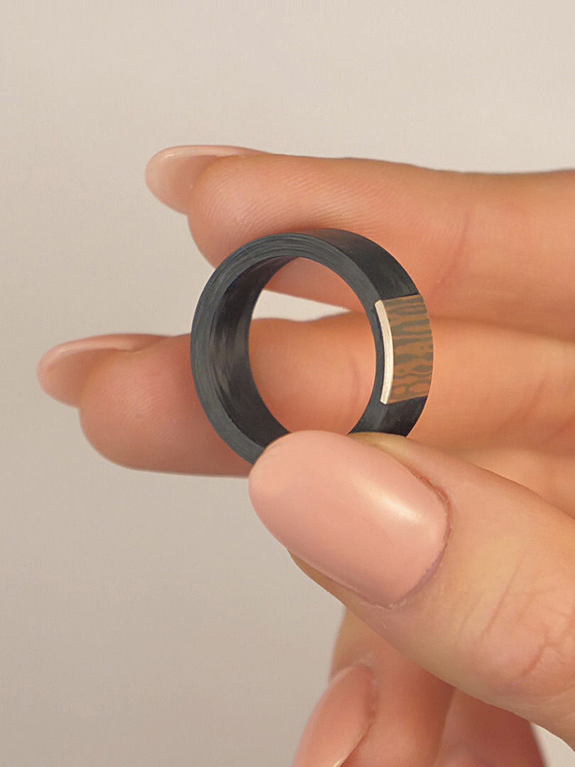 Ring Mokumegane LESER Modelbild- Ring