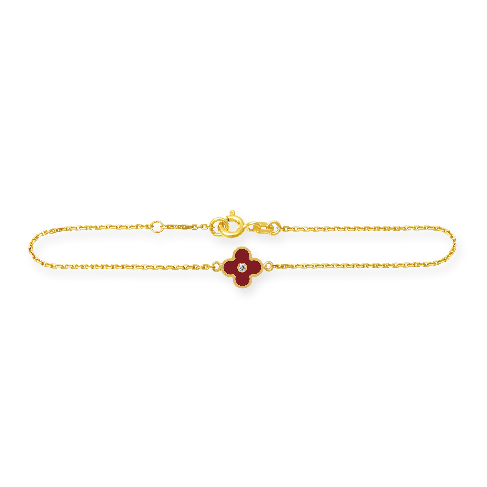 Armband mit roter Blume