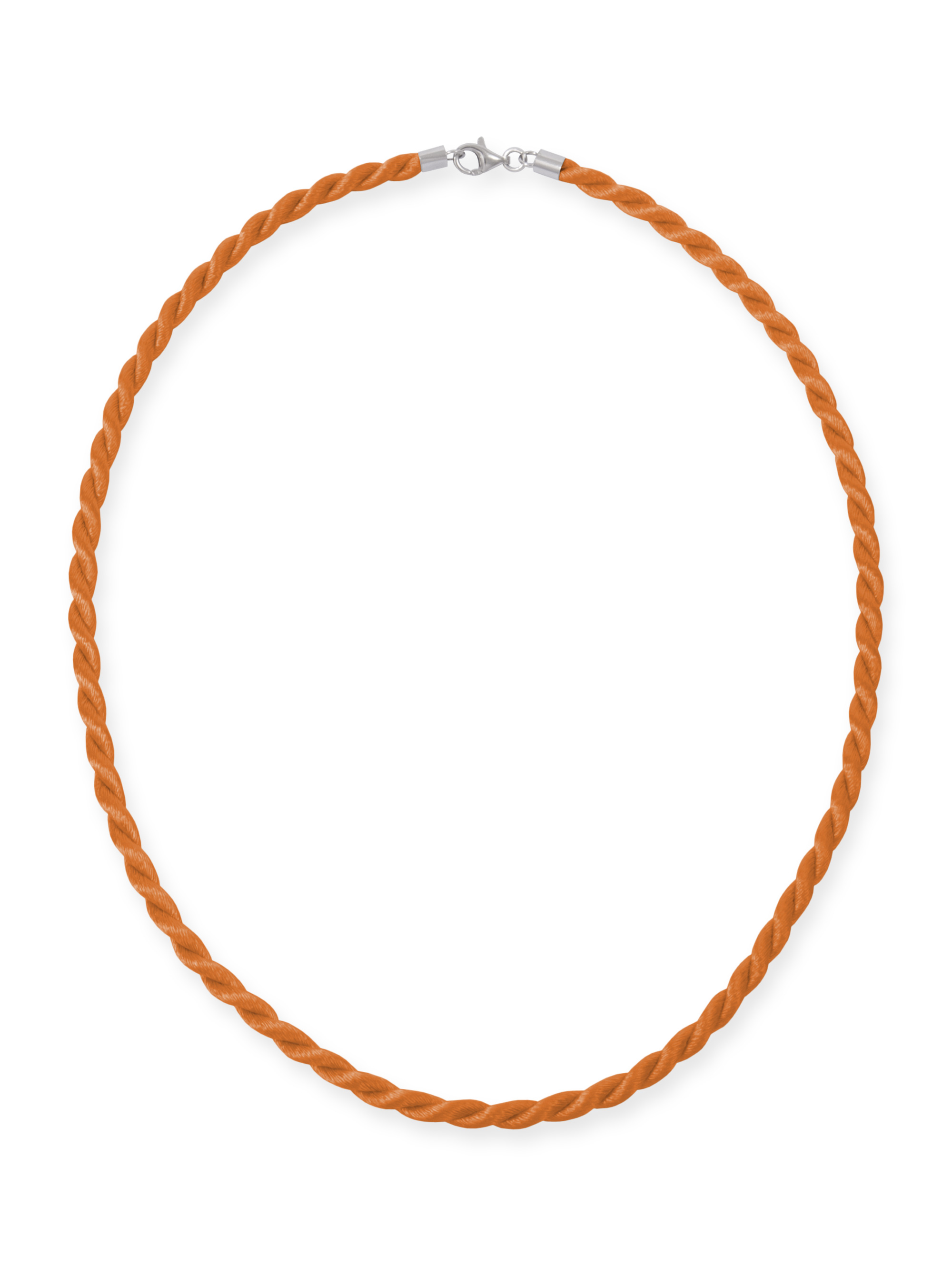F2-SK-Orange-42 Satinkordel-Kette Orange