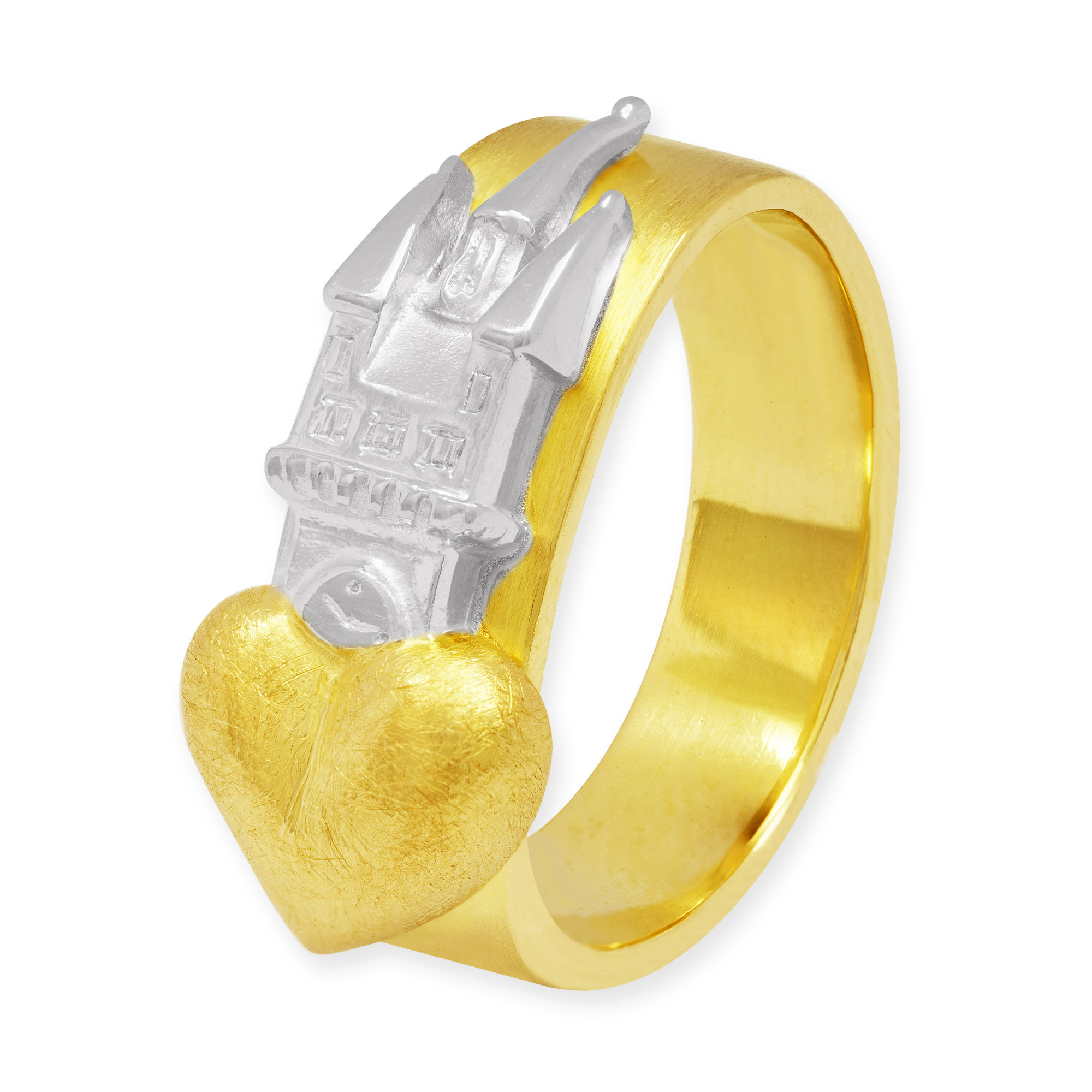LESER Ring- Stadtturm Herz Gelbgold Weissgold Straubing