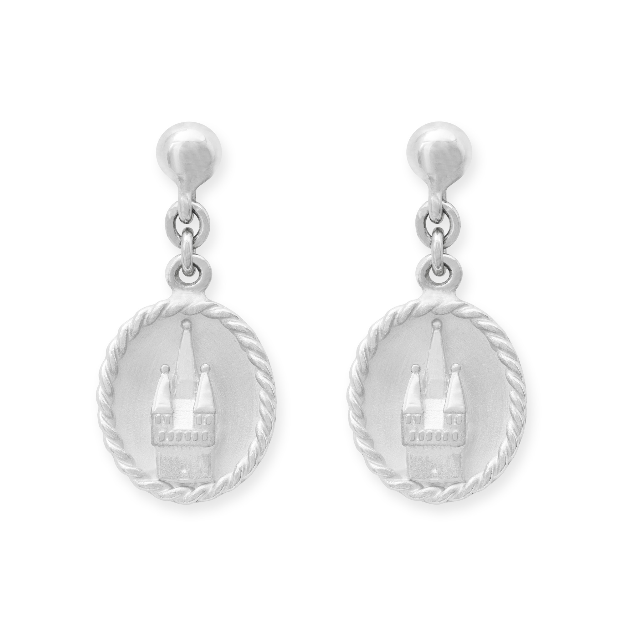 LESER Ohrstekcer-Stadtturm-Oval-925Silber LESER Ohrstekcer-Stadtturm-Oval-925Silber