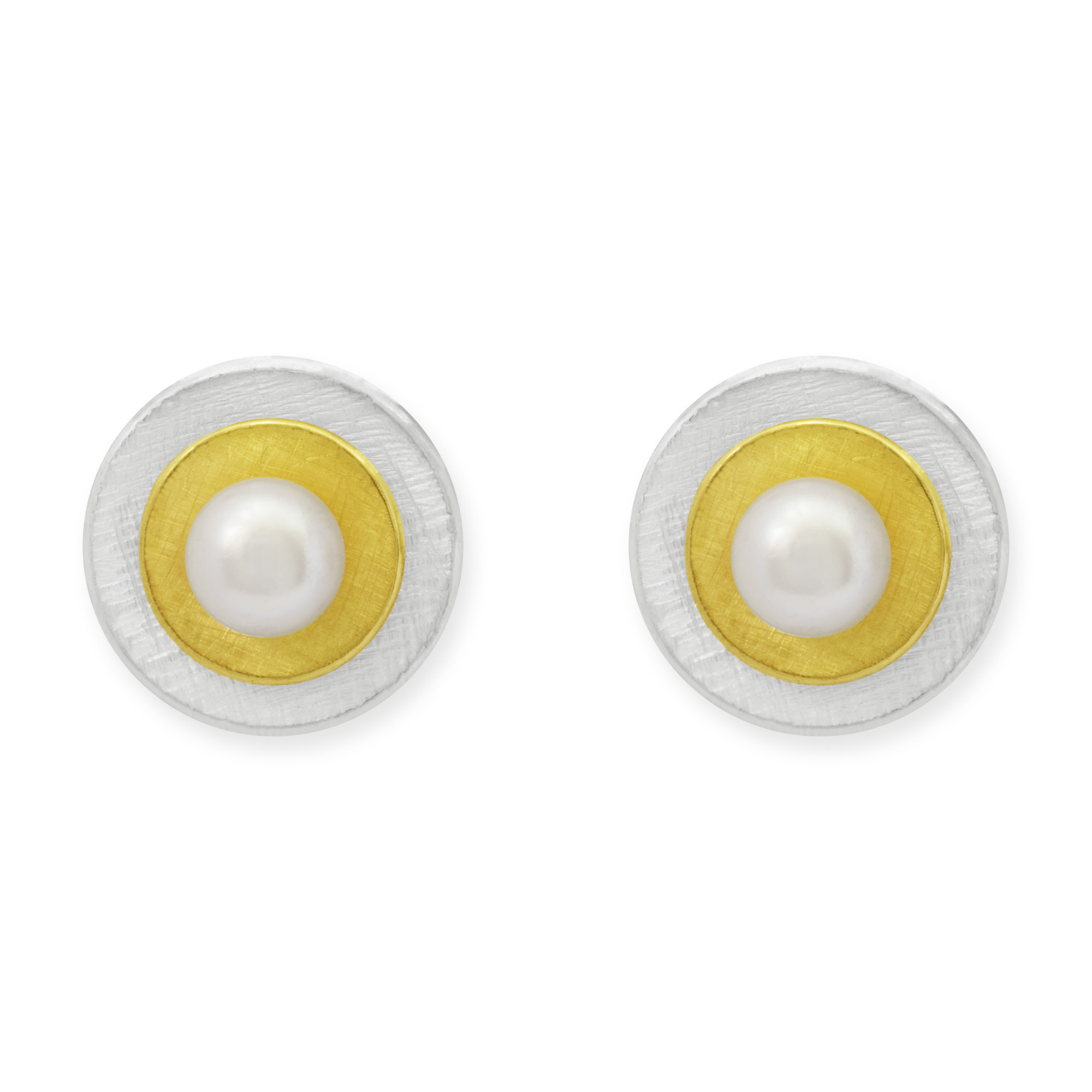 LESER Ohrstecker-Perle-925Silber-750GG LESER Ohrstecker-Perle-925Silber-750GG