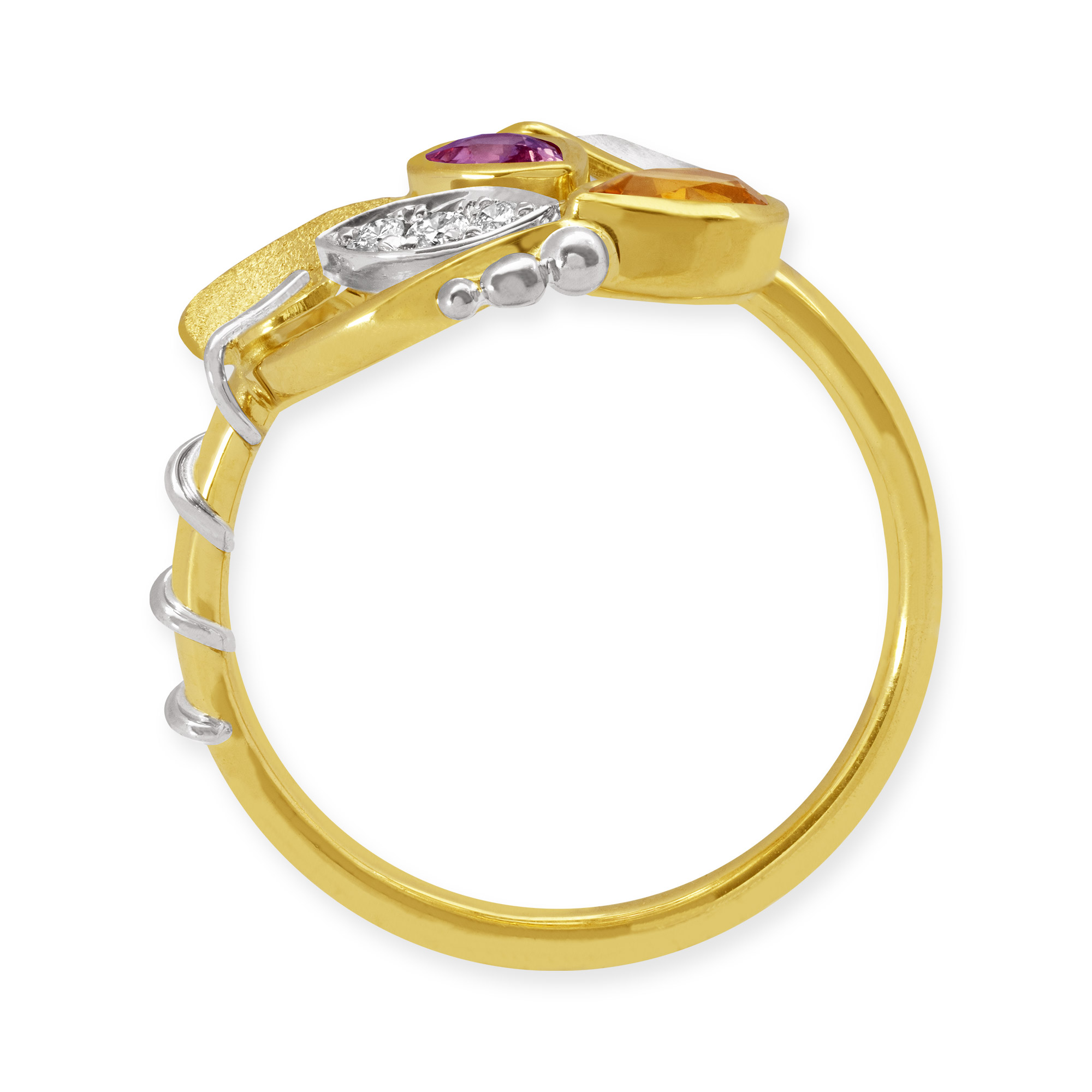 LESER Ring-Poesie-750Gelbgold-759Weissgold-Saphir-Citrin-122148 LESER Ring-Poesie-750Gelbgold-759Weissgold-Saphir-Citrin-122148