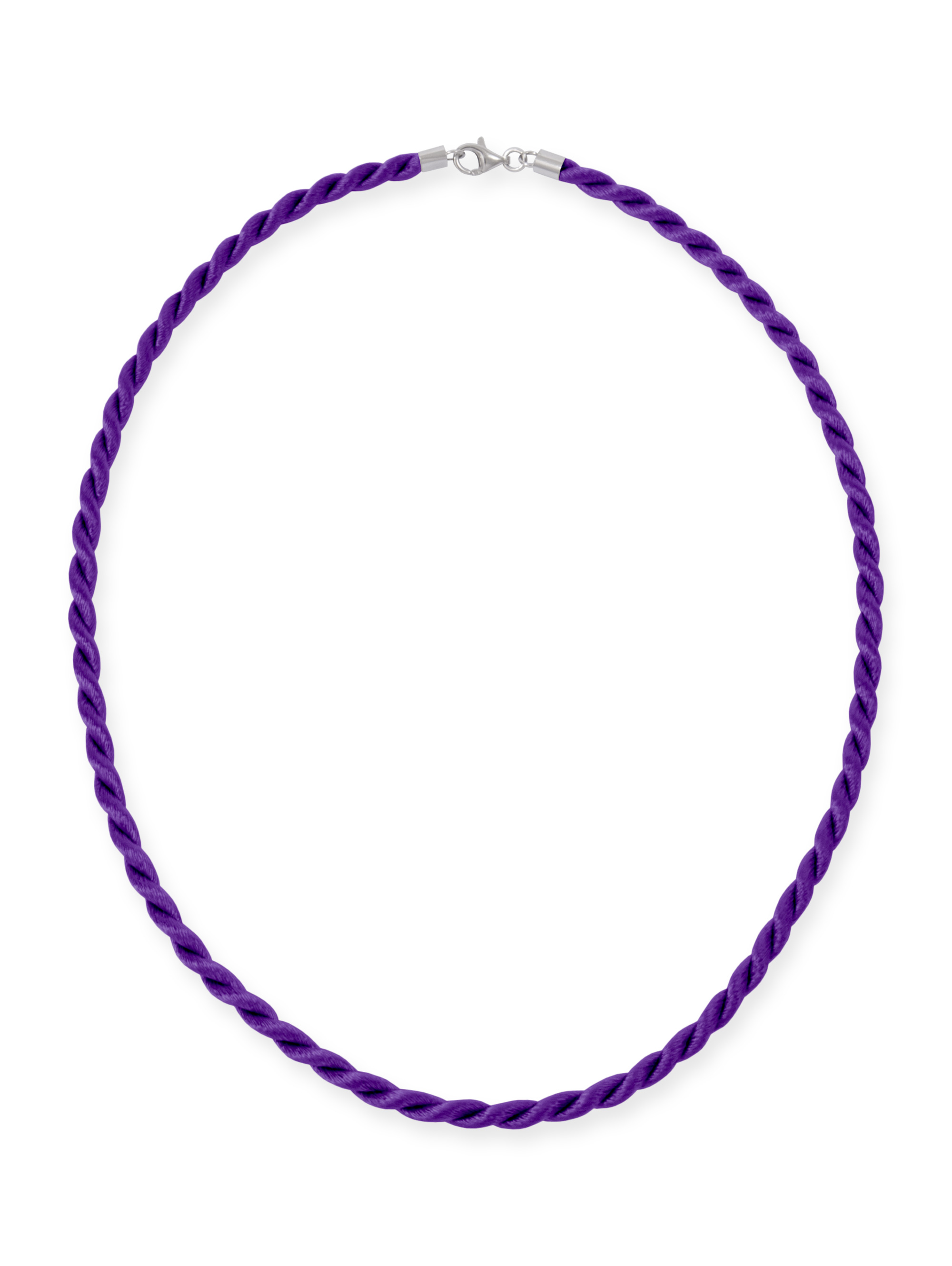 F2-SK-Lila-42 Satinkordel-Kette Lila