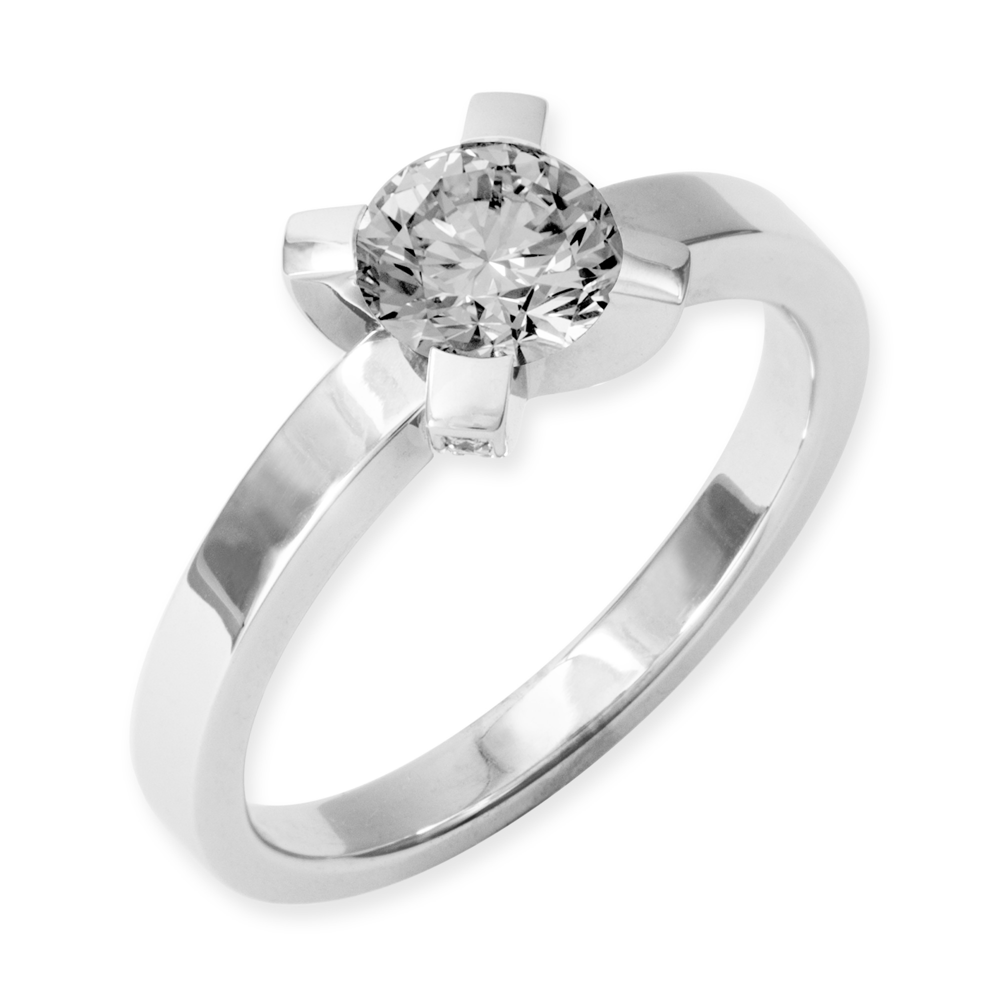 LESER Ring-Verlobungsring 750 Weissgold LESER Ring-Verlobungsring 750 Weissgold