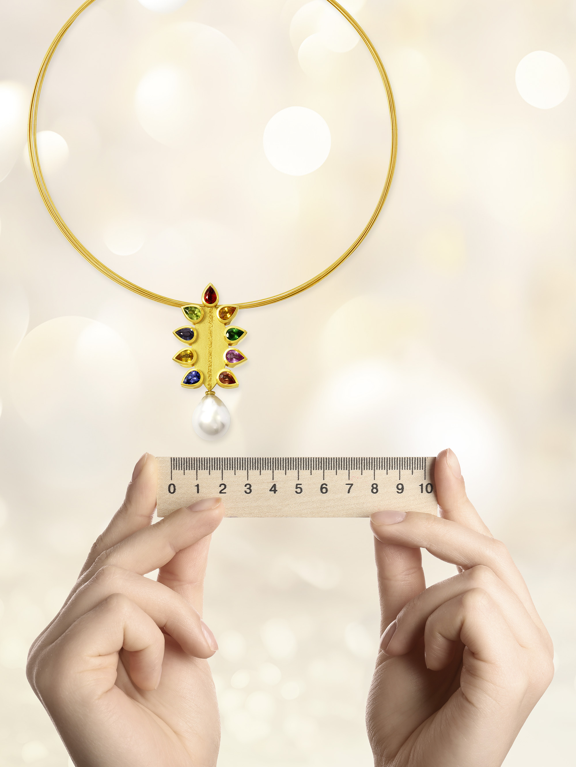 Schmuck mit Lineal - 123437