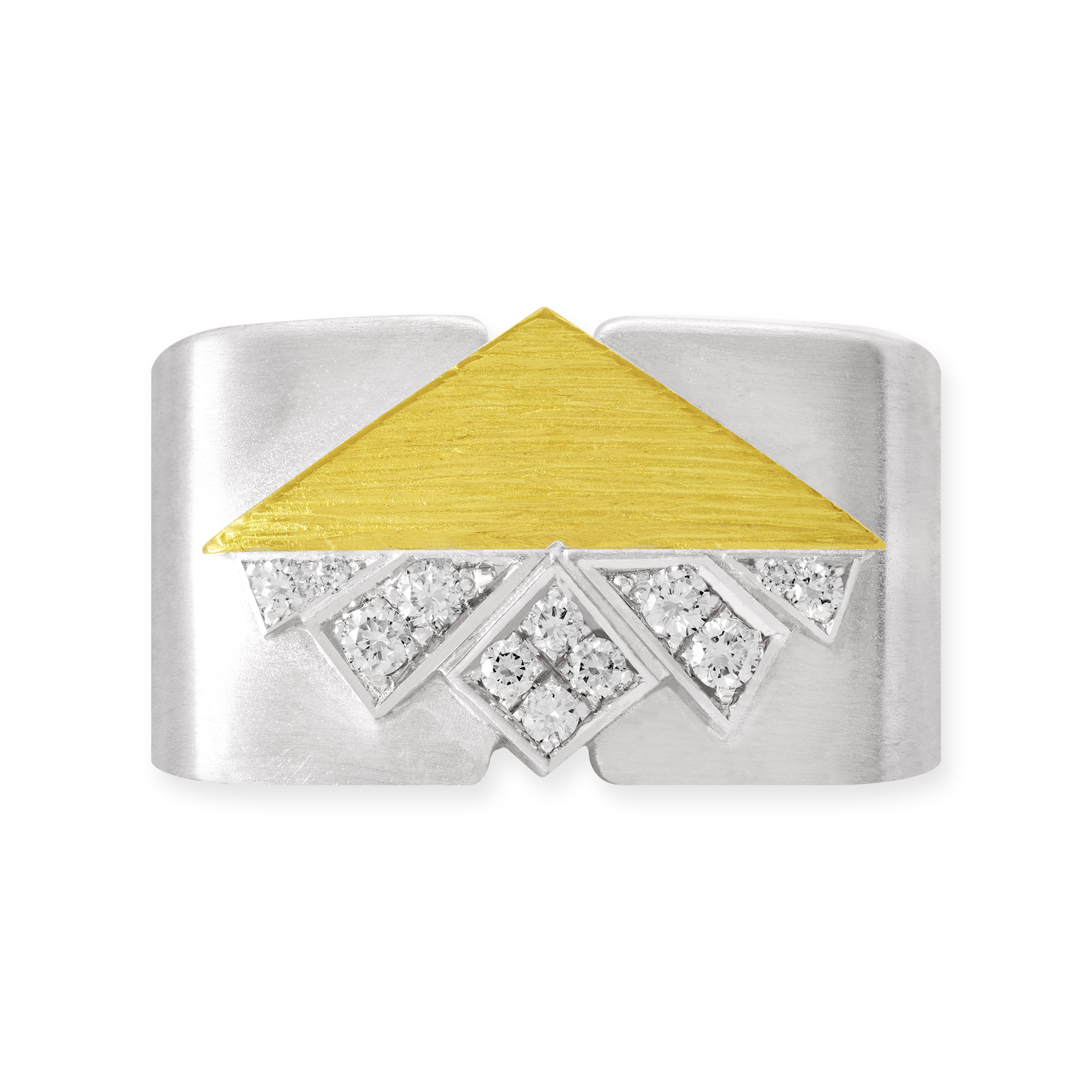 LESER Ring-Zackzack-Gelbgold-Weissgold-Brillanten-122558 LESER Ring-Zackzack-Gelbgold-Weissgold-Brillanten-122558