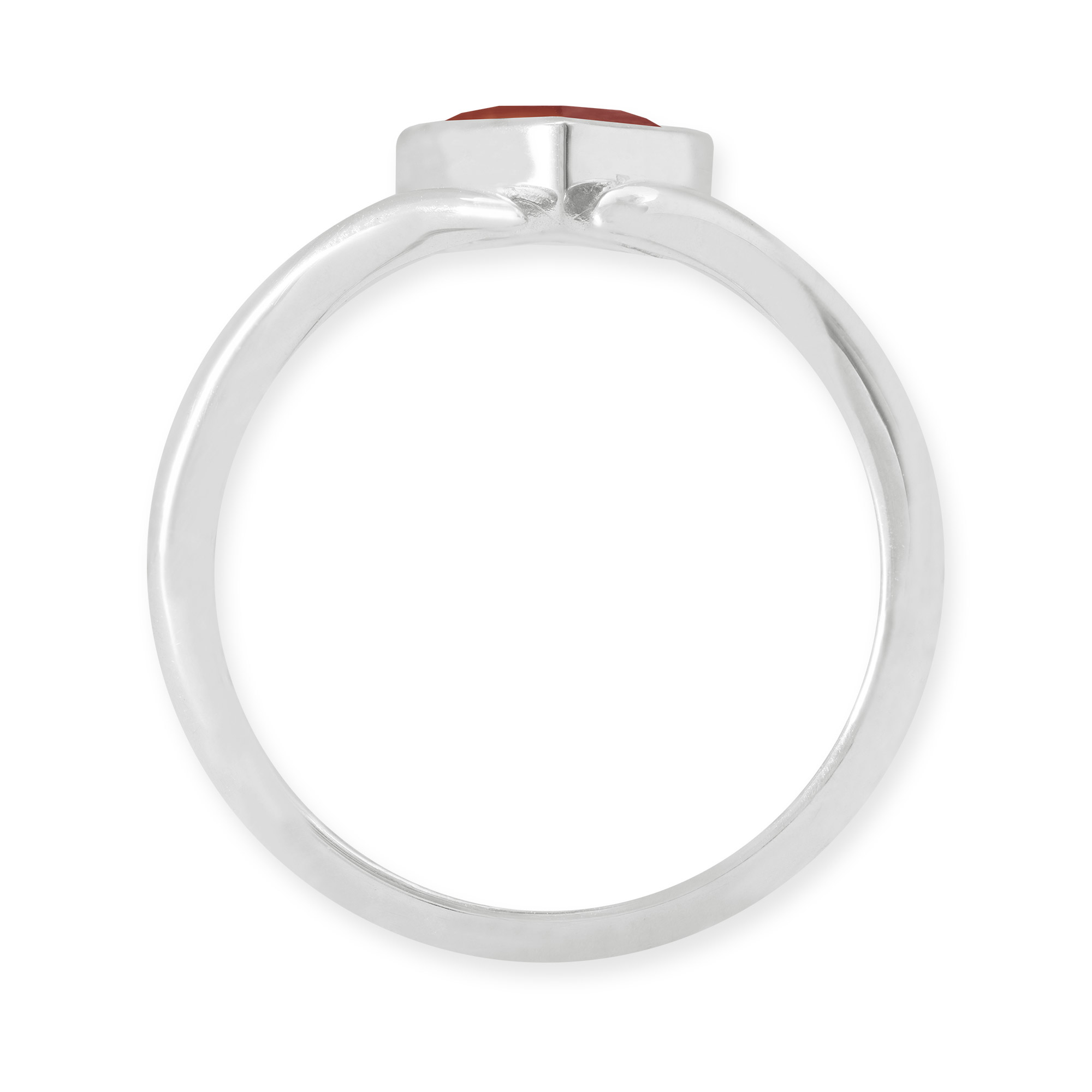 LESER Ring- Stadtschmuck Granat 925 Silber