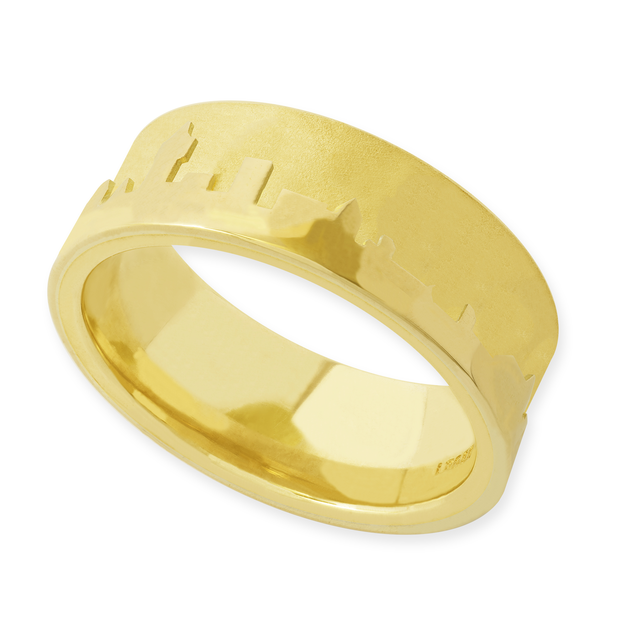 LESER Ring- Stadtsilhouette Gelbgold