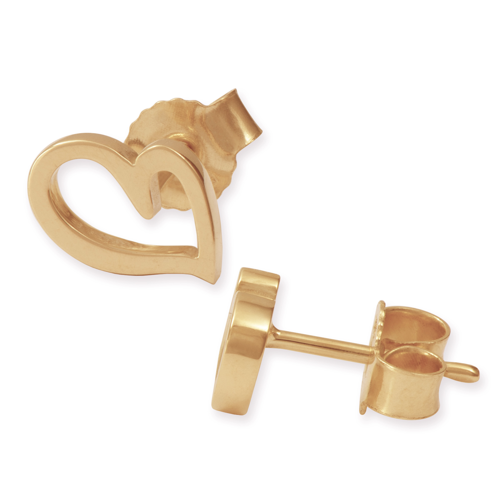 LESER Ohrstecker- Herz 585 Rosegold