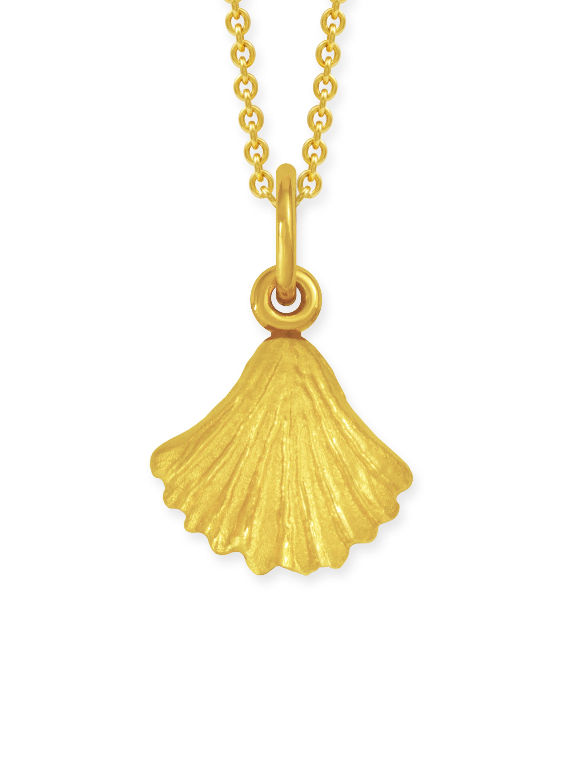 LESER Sonne Mond Strand-Anhaenger-Muschel-750 Gelbgold LESER Sonne Mond Strand-Anhaenger-Muschel-750 Gelbgold