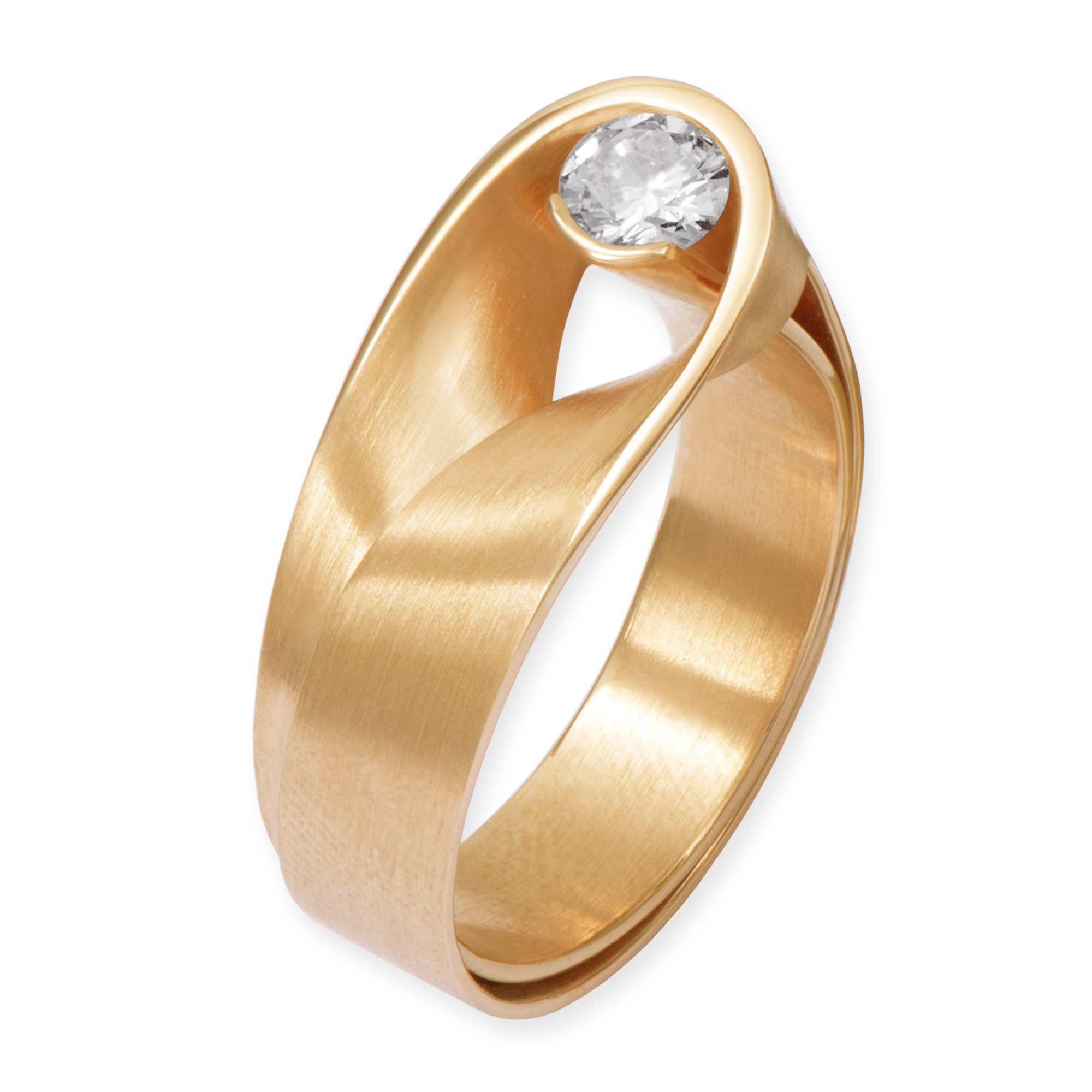 LESER Ring- UNIKAT 750 Rosegold Brillant-113654 LESER Ring- UNIKAT 750 Rosegold Brillant