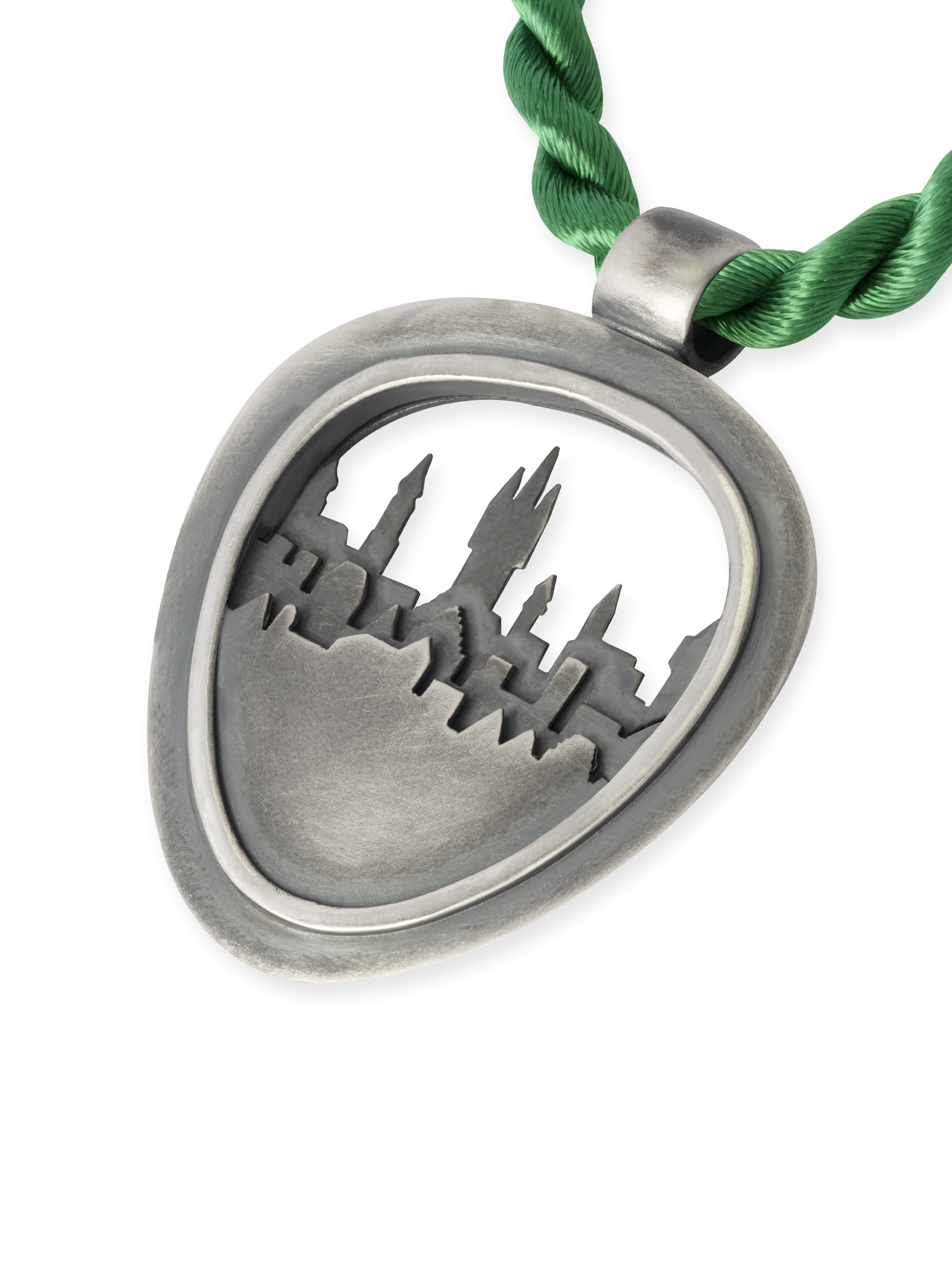 LESER Anhaenger- Stadtsilhouette SIlber