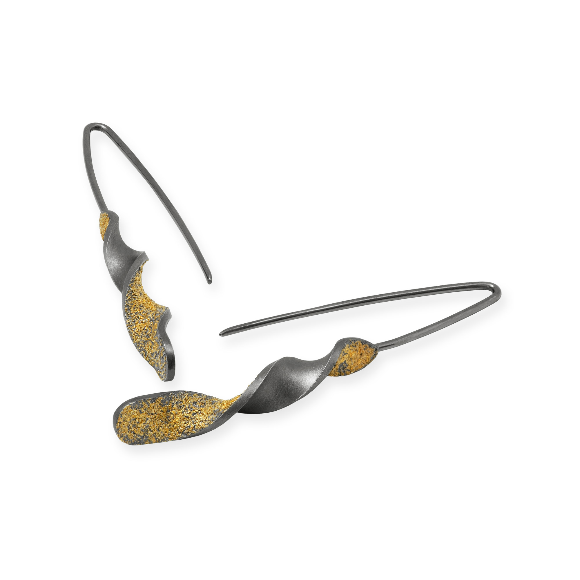 LESER Ohrbuegel-Lina-925Silberoxy-750GG LESER Ohrbuegel-Lina-925Silberoxy-750GG