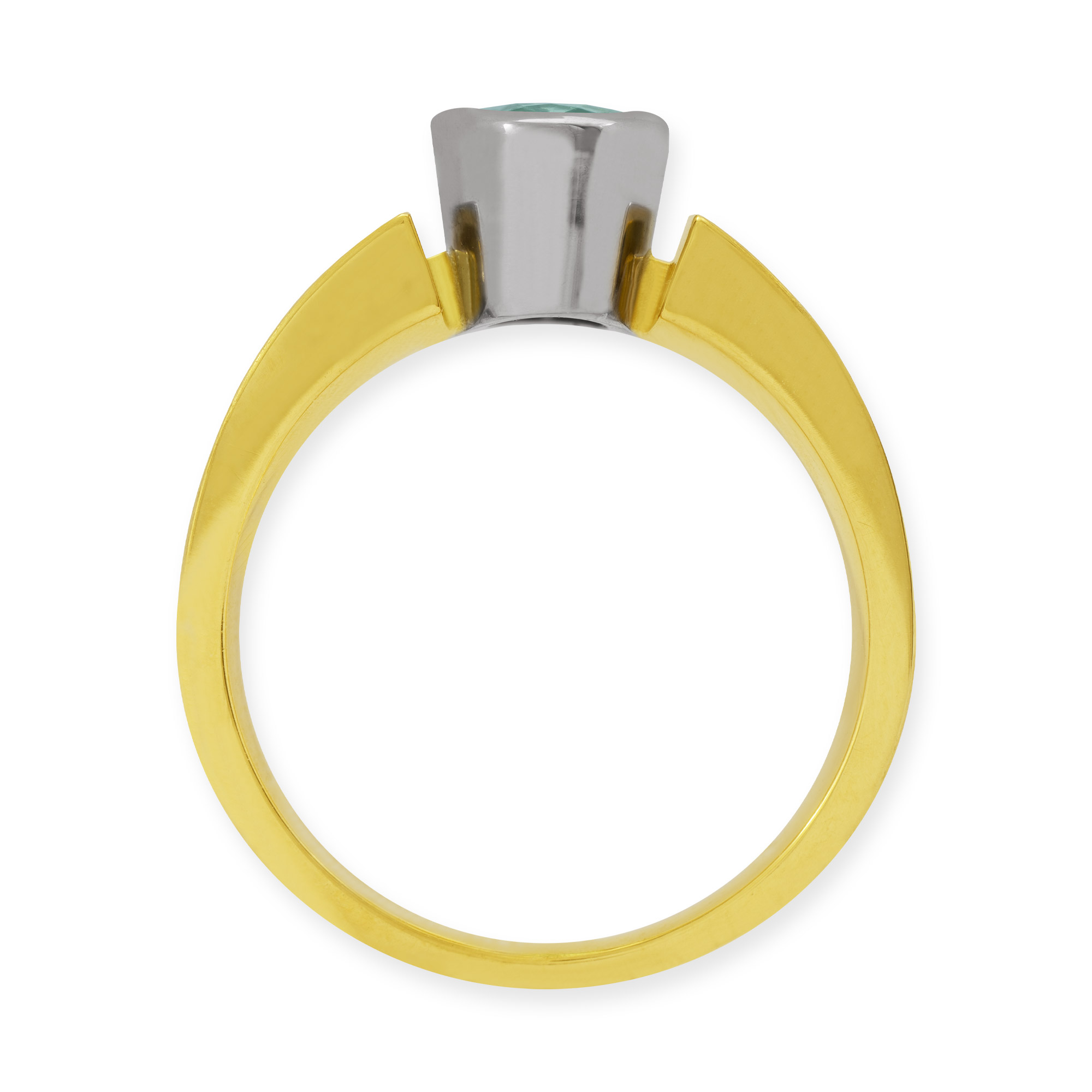 LESER Ring-Gelbgold-Weißgold-Paraiba-123957