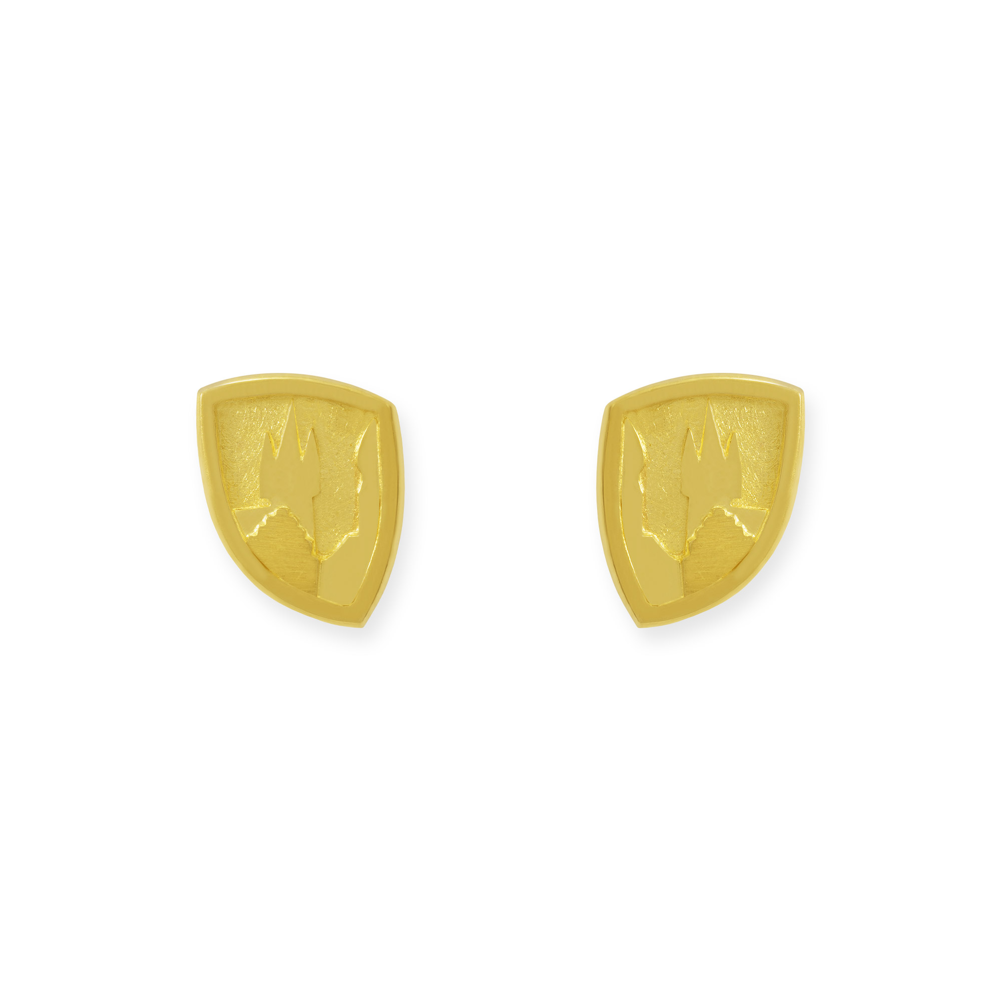 LESER Ohrstecker- Stadtsilhouette Gelbgold