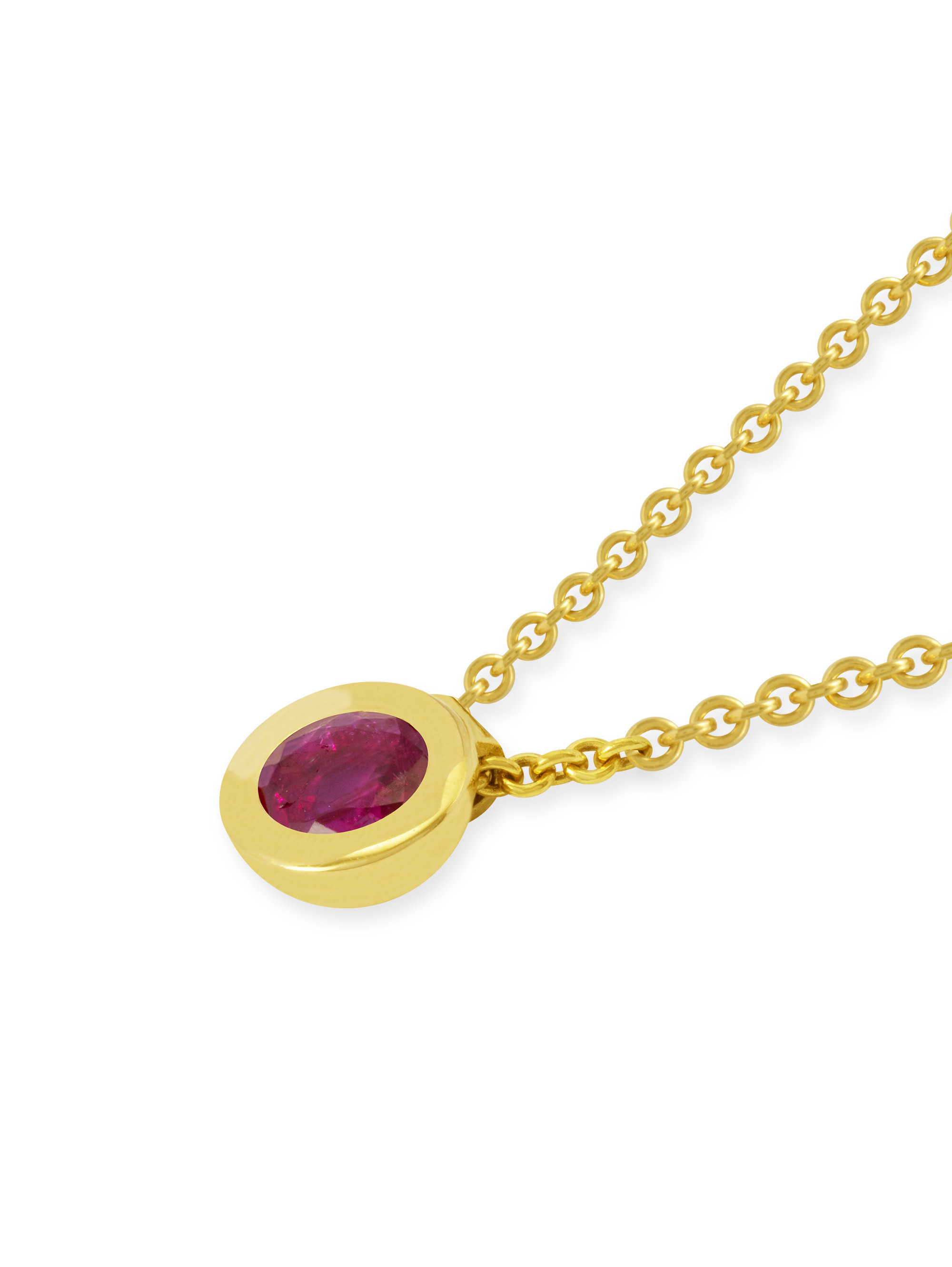 LESER Anhänger-Gelbgold-Rubin-122850