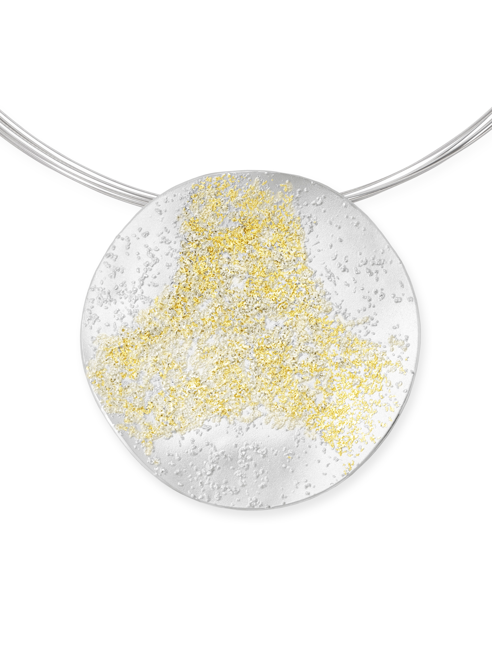 LESER Anhaenger-925Silber-Gelbgold