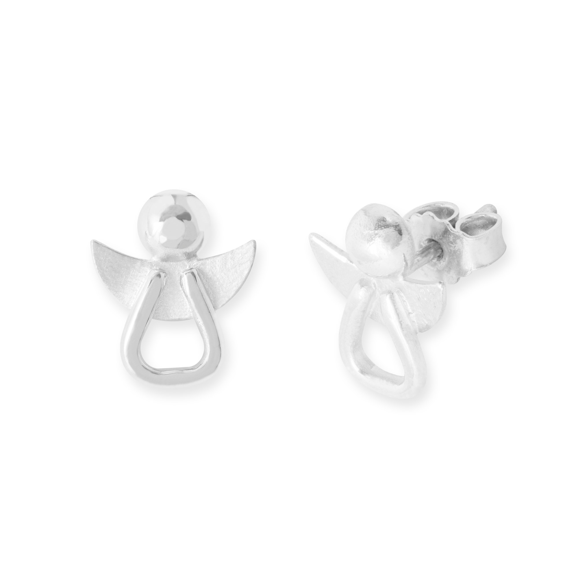 LESER Ohrstecker- Engel 750 Weissgold