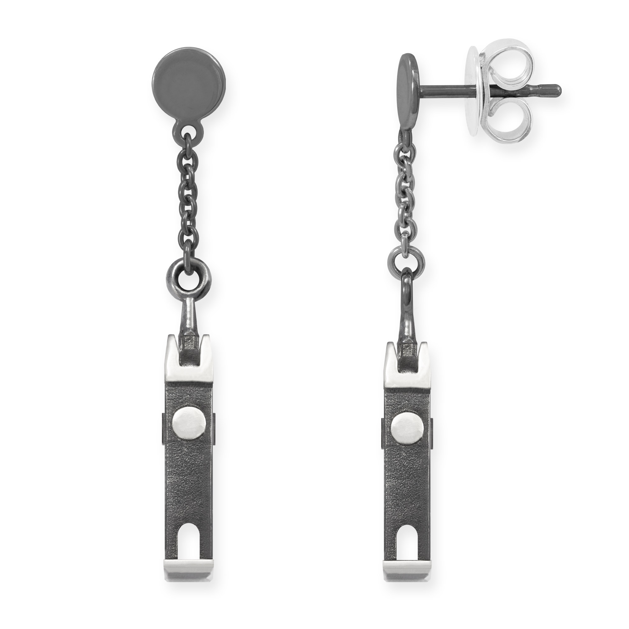 LESER Ohrstecker- Stadtturm Silber
