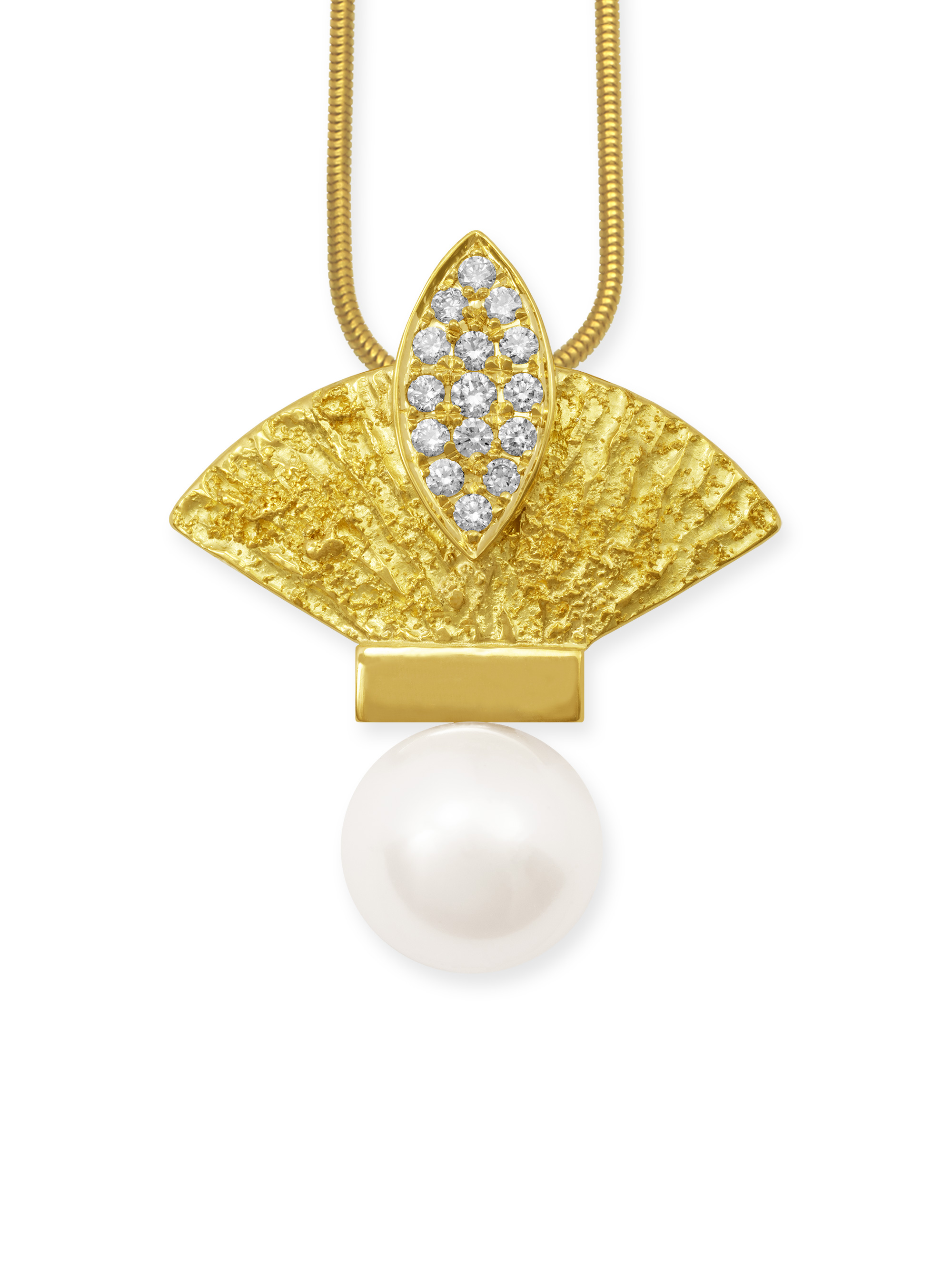 LESER Anhaenger-Perle-Brillanten-750GG