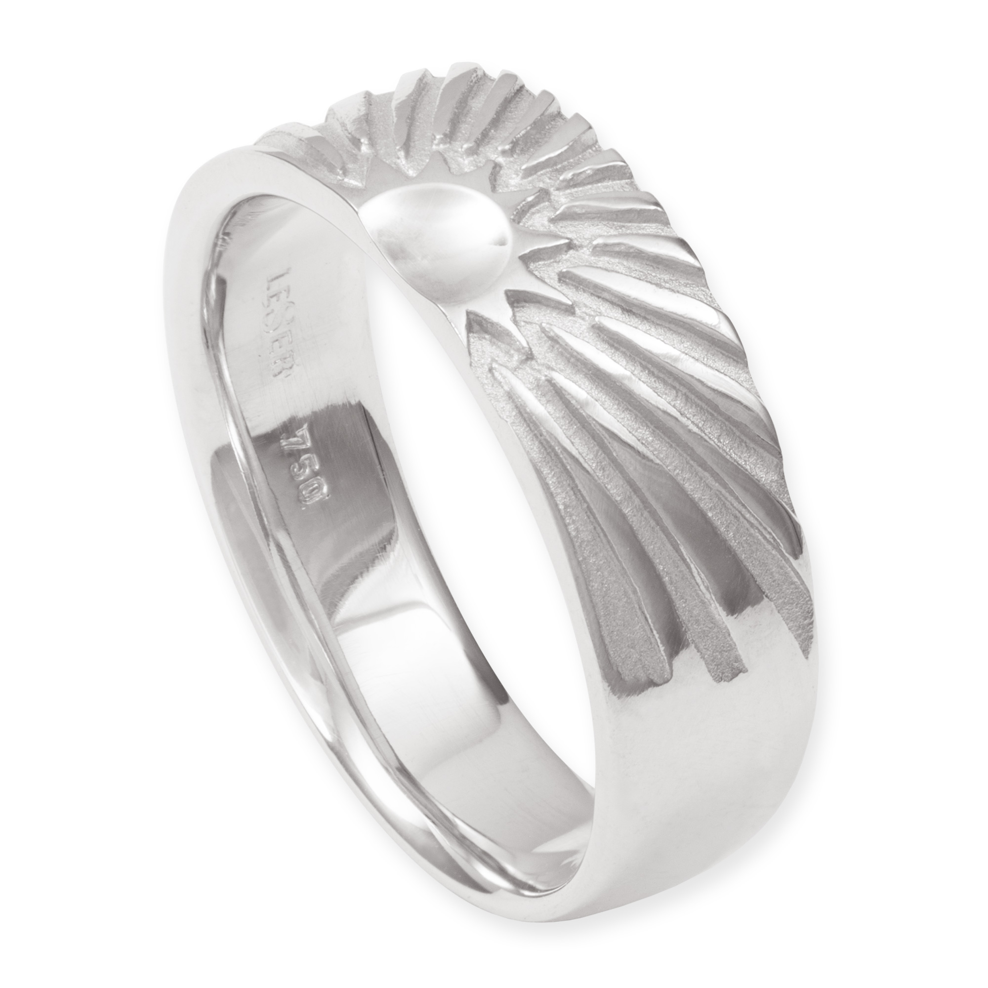 LESER Sonne-Sonne-Ring-750 Weissgold LESER Sonne-Sonne-Ring-750 Weissgold