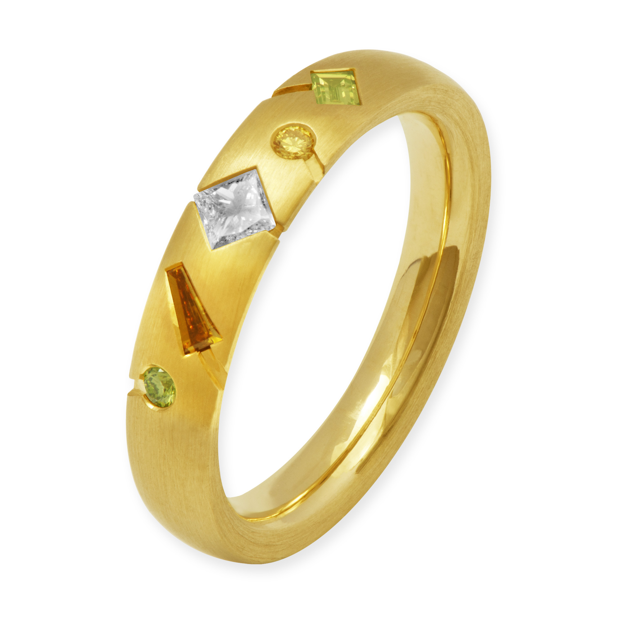 LESER Ring-750 Gelbgold Diamanten