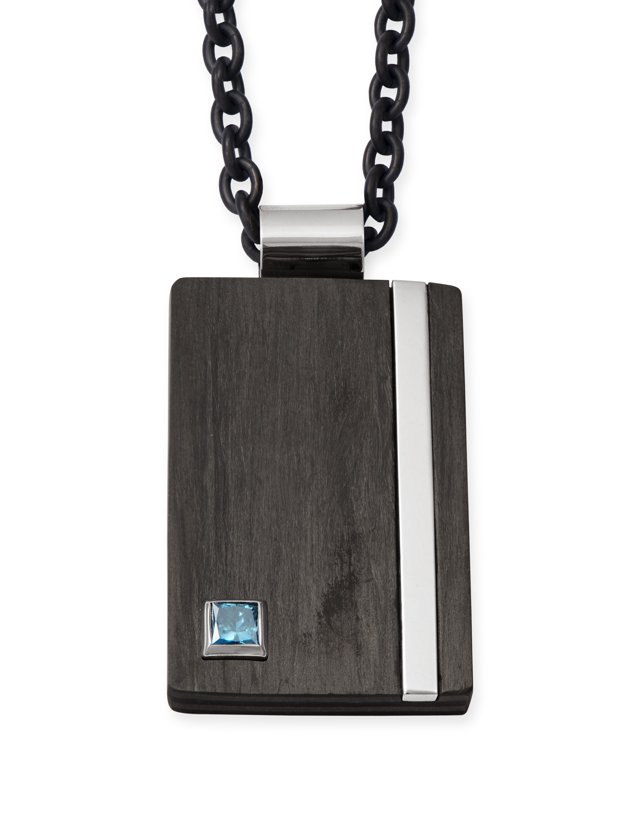 LESER Anhaenger- Carbon Blaue Diamant-112134 aus Weißgold mit blauem Diamant LESER Anhaenger- Carbon Blaue Diamant-112134 aus Weißgold mit blauem Diamant