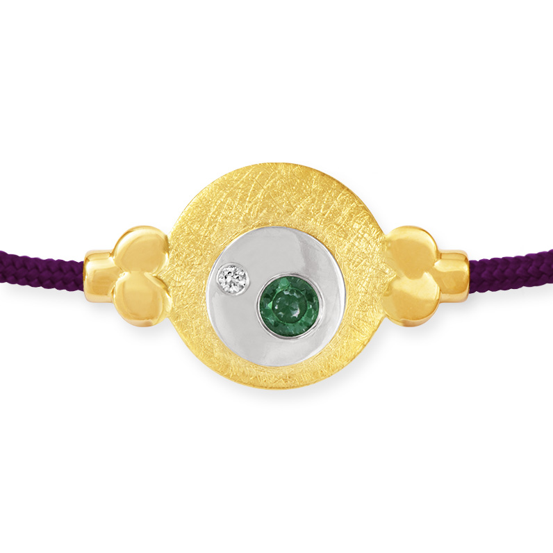 LESER Armband- 585 Gelbgold Smaragd